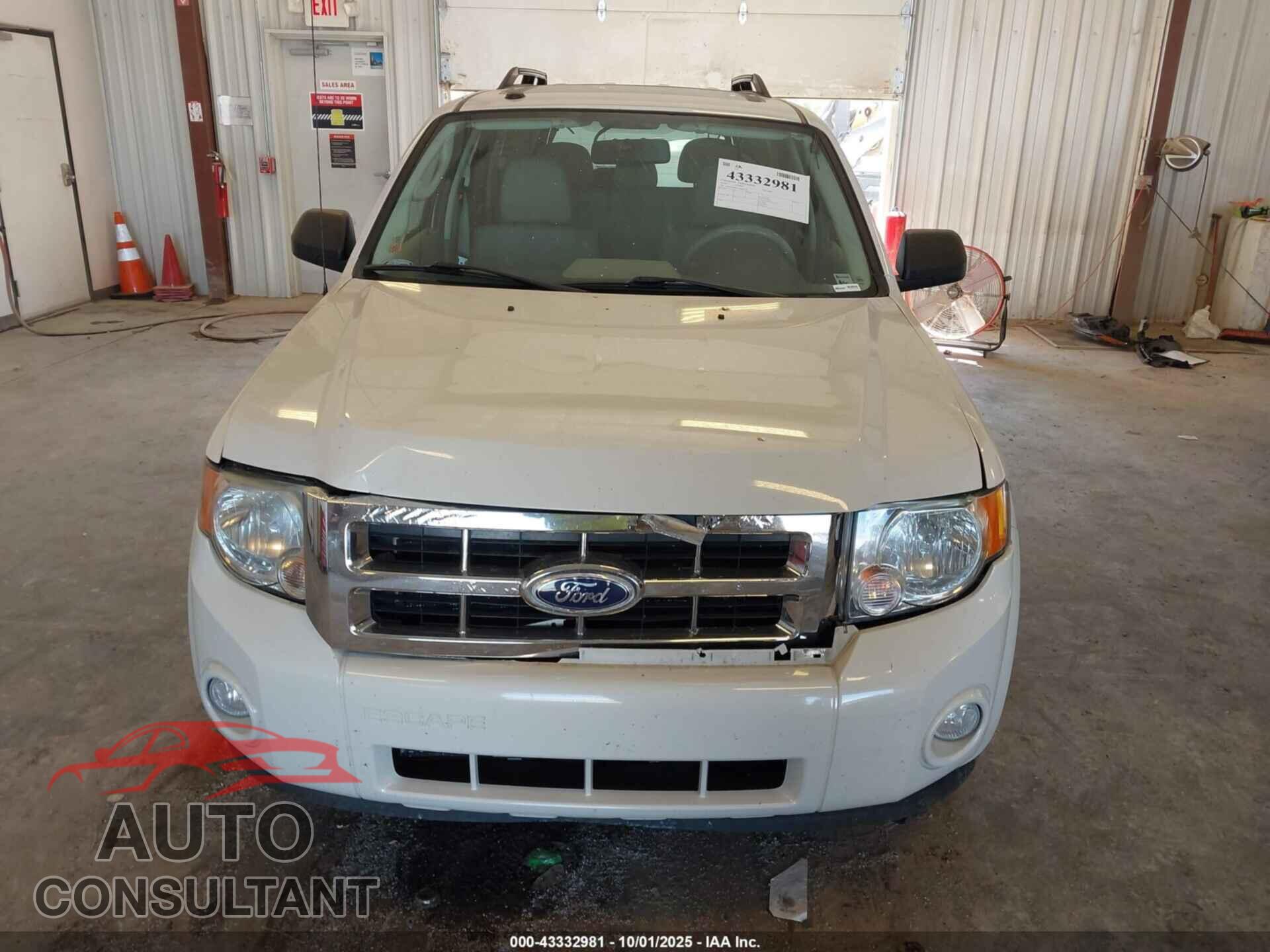 FORD ESCAPE 2010 - 1FMCU9DGXAKD26418