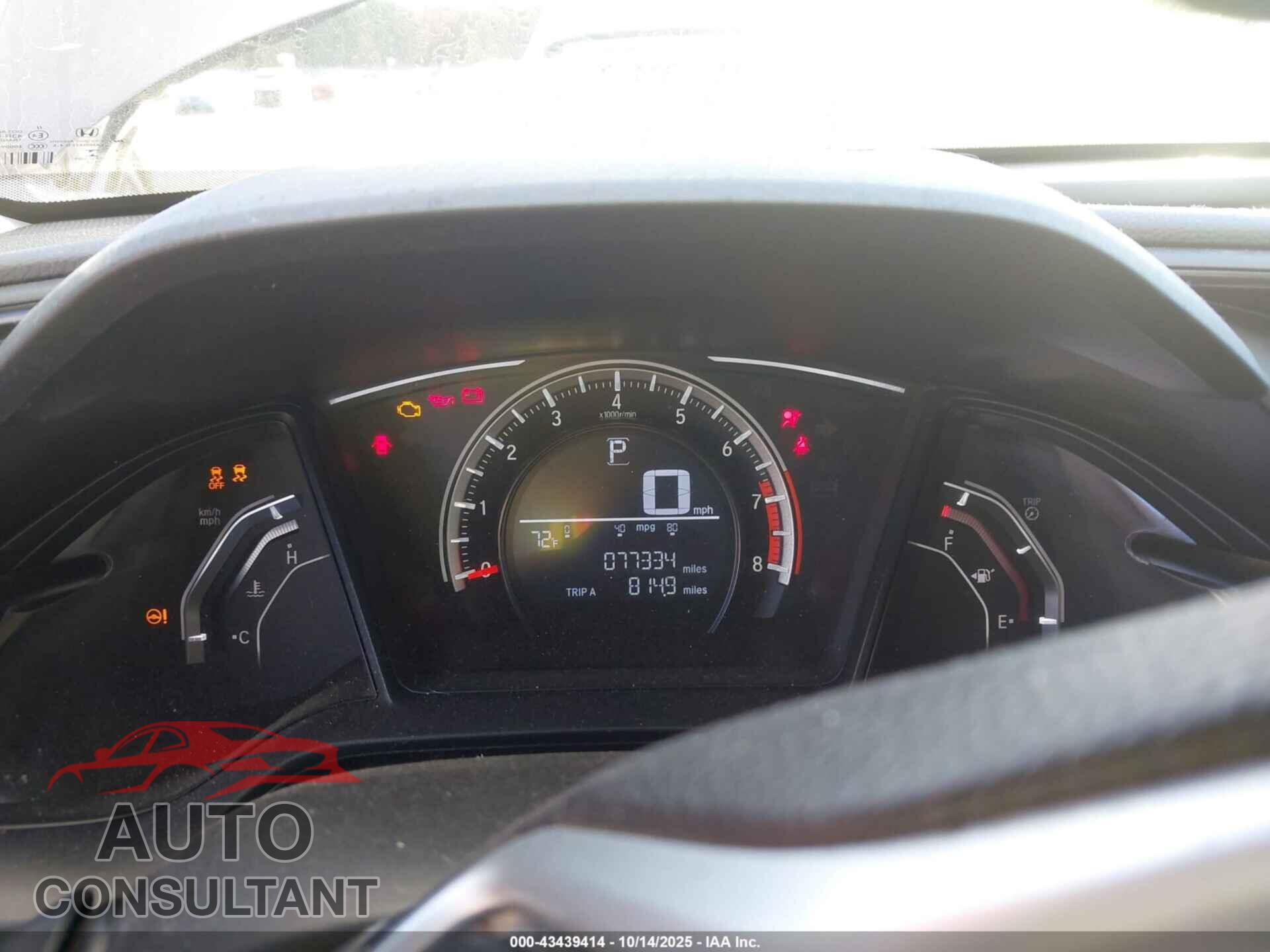 HONDA CIVIC 2017 - 2HGFC2F53HH541553