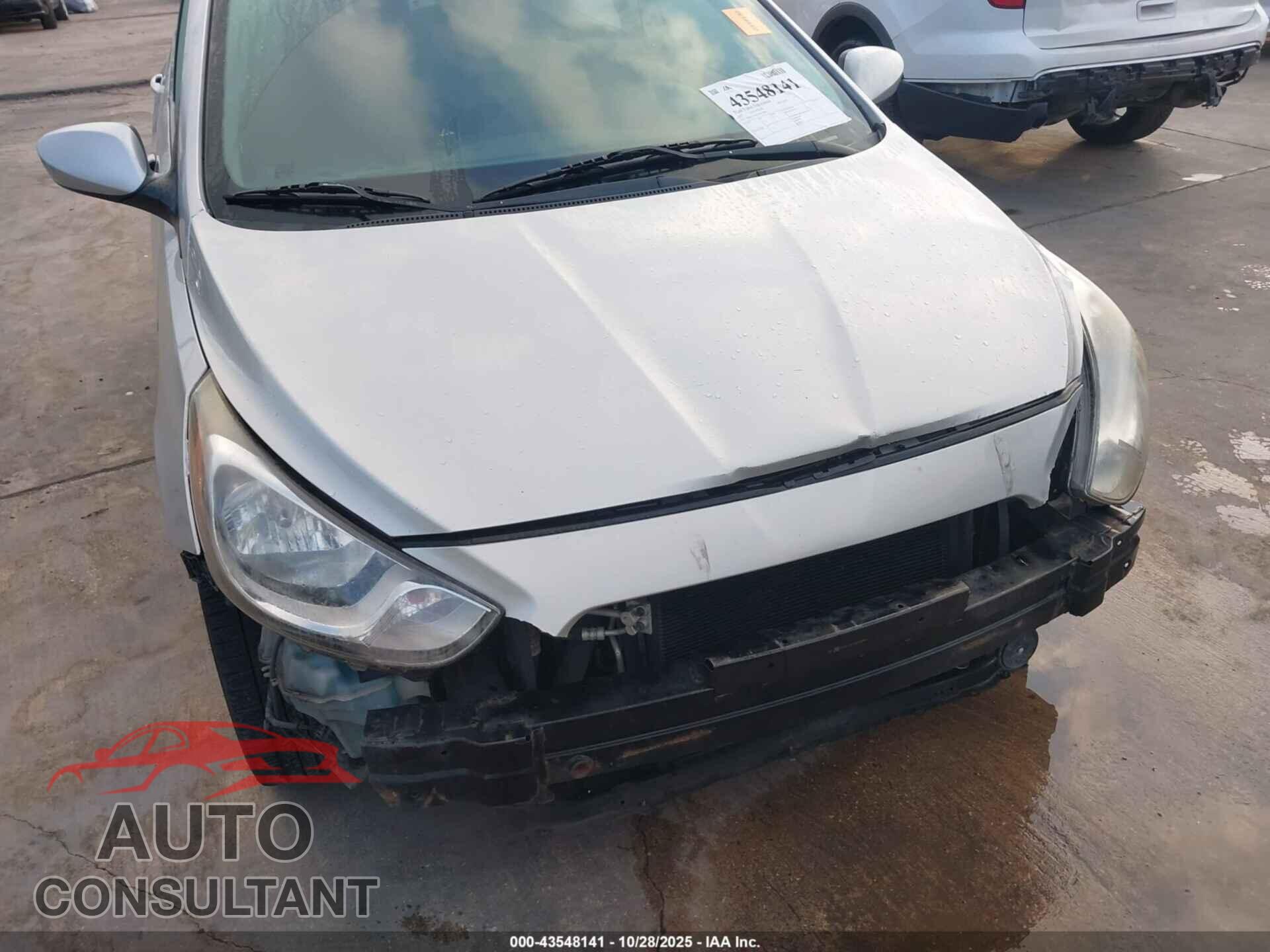 HYUNDAI ACCENT 2013 - KMHCU4AE2DU439925