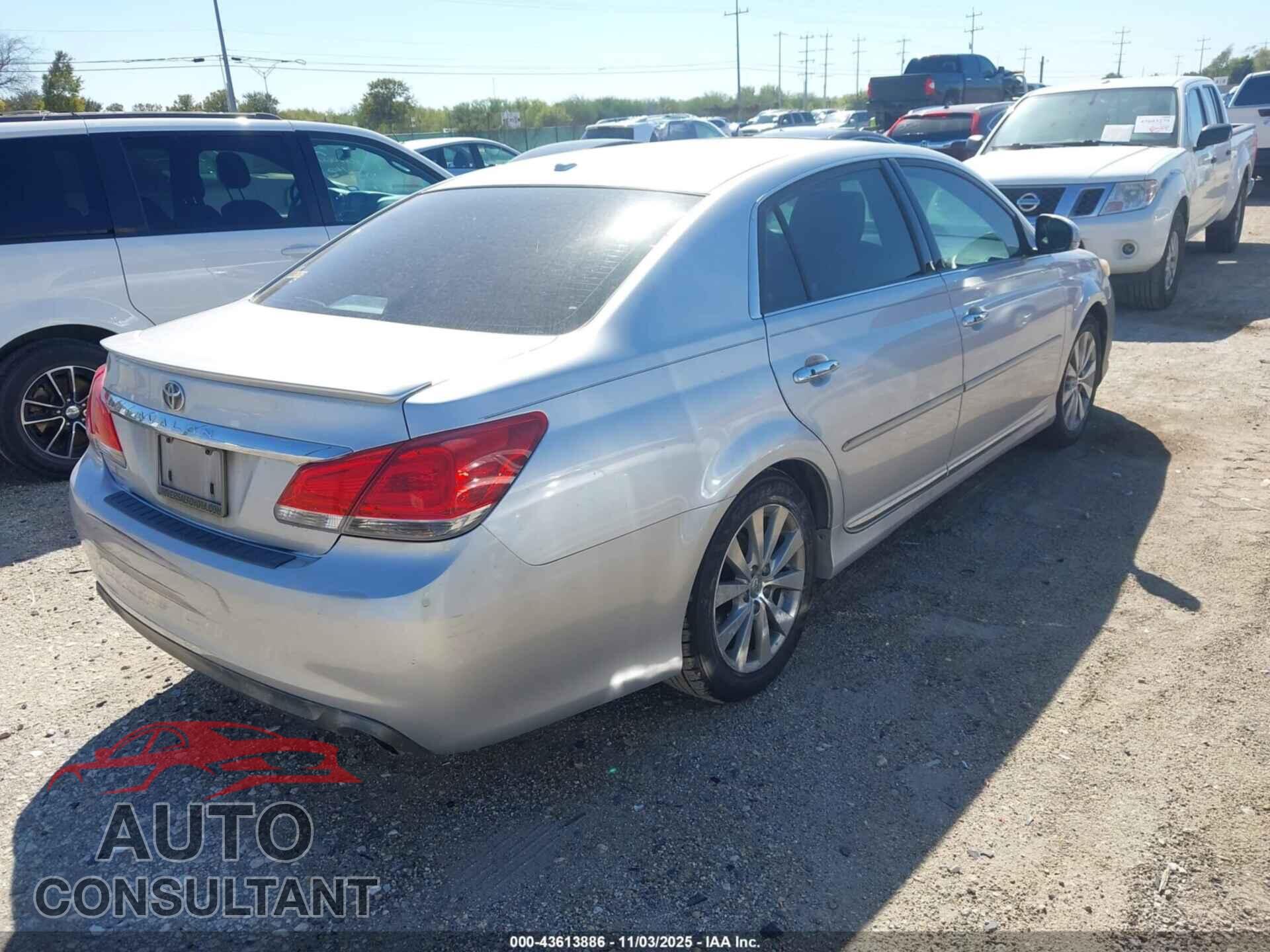 TOYOTA AVALON 2011 - 4T1BK3DBXBU427239