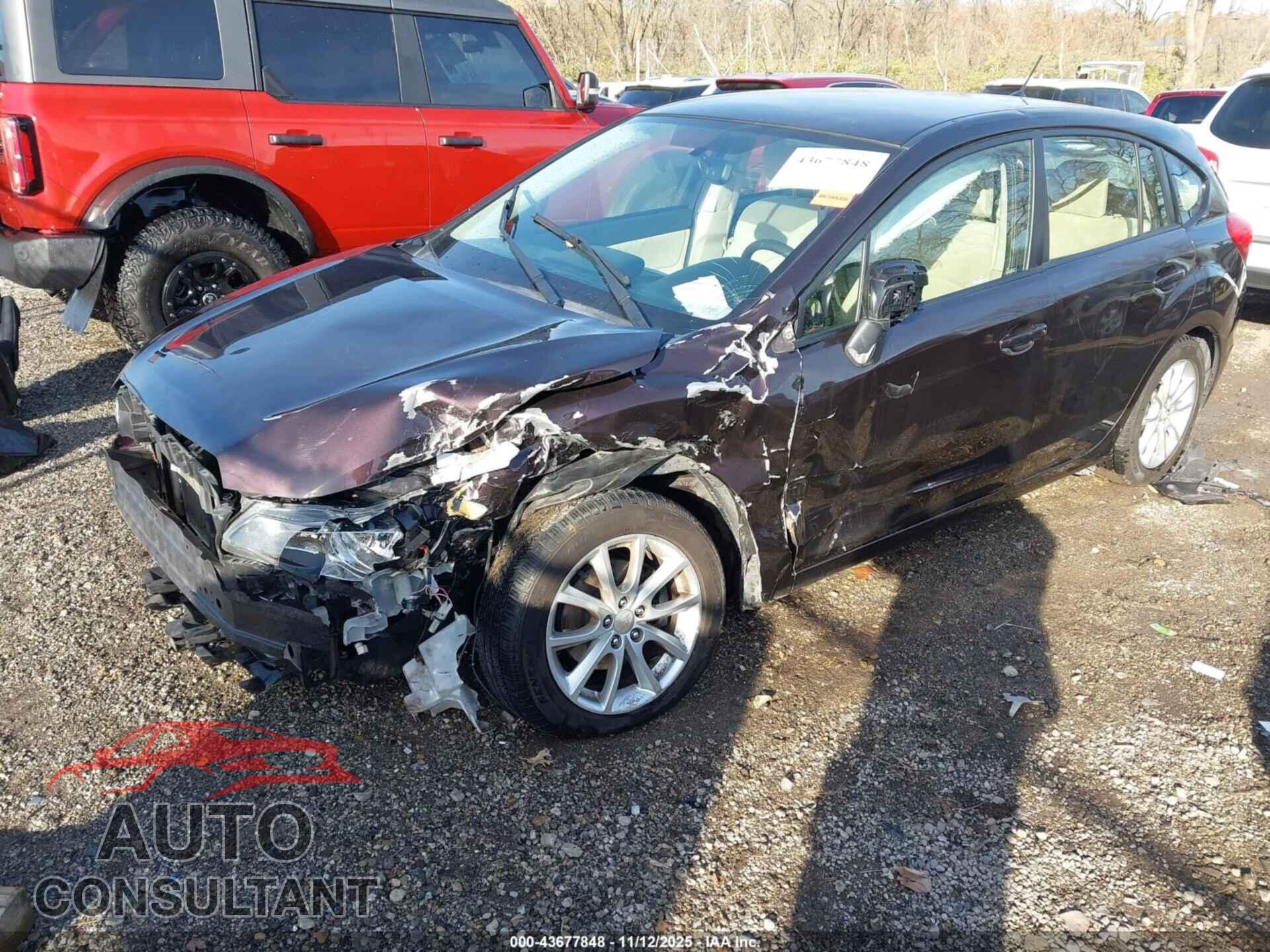 SUBARU IMPREZA 2013 - JF1GPAC6XDH832829