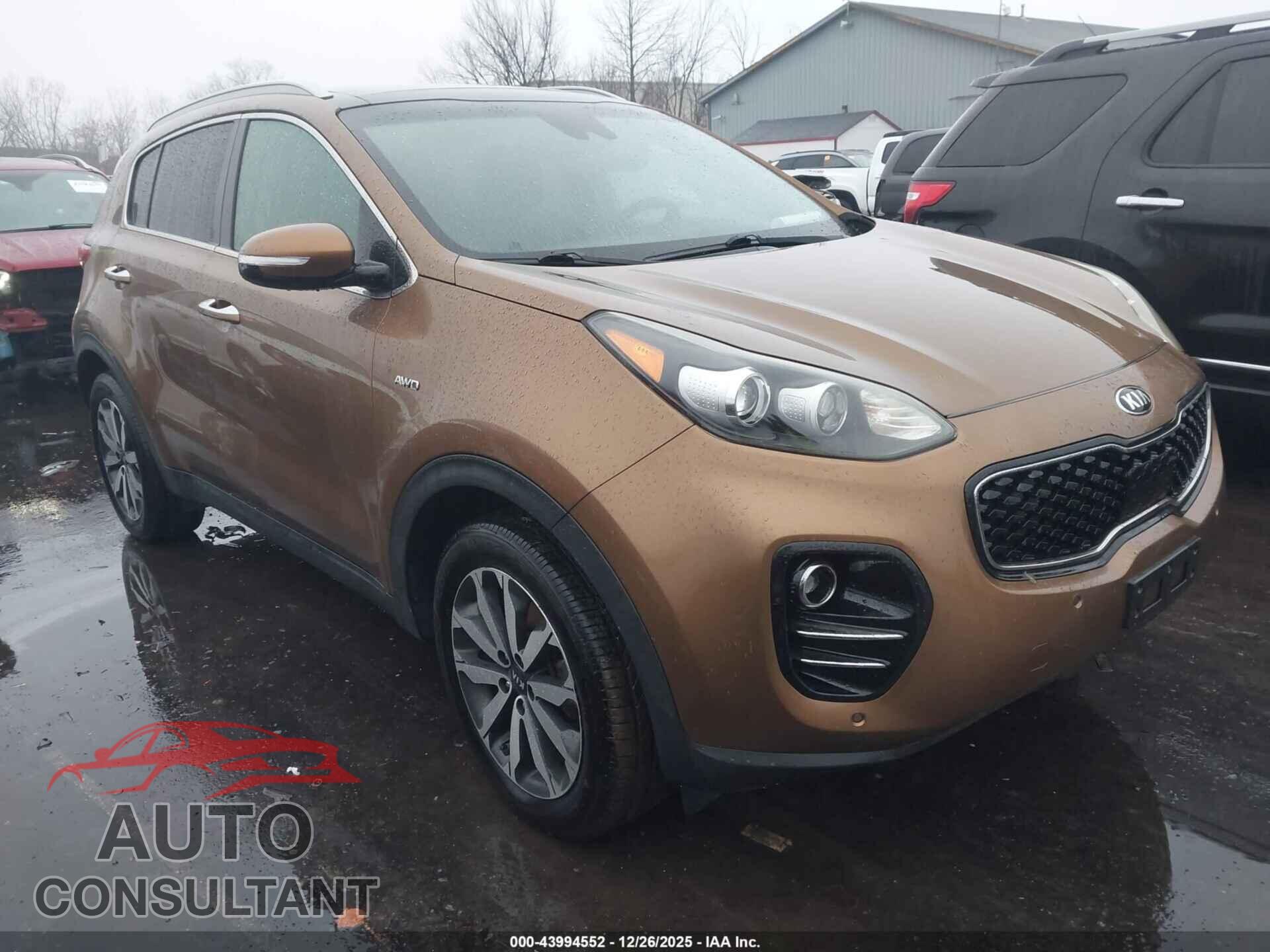 KIA SPORTAGE 2017 - KNDPNCAC4H7061168