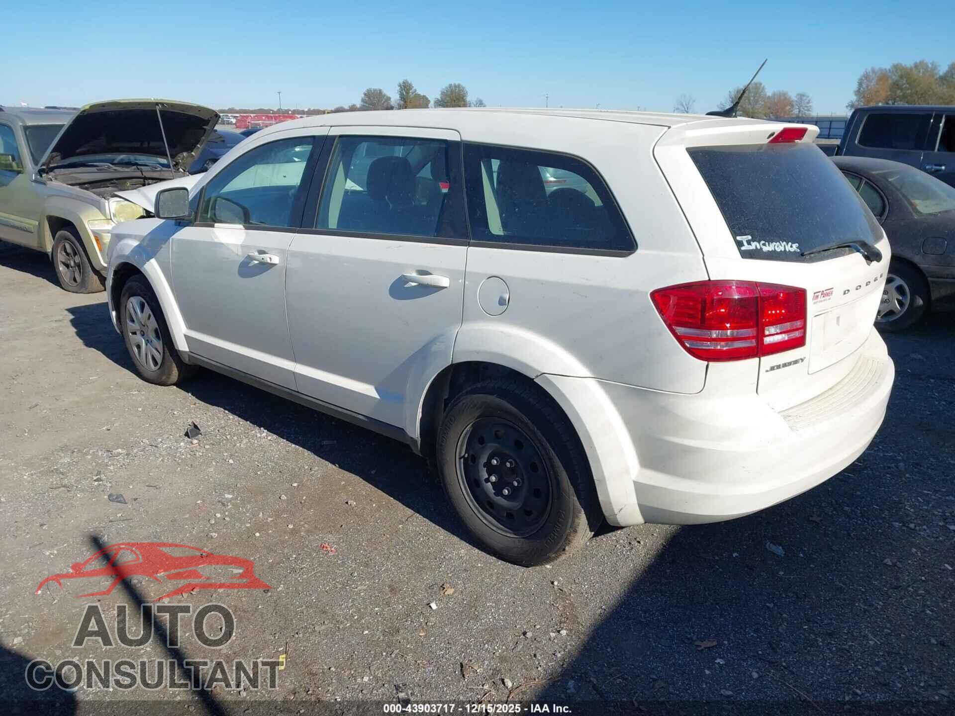 DODGE JOURNEY 2013 - 3C4PDCAB7DT701051
