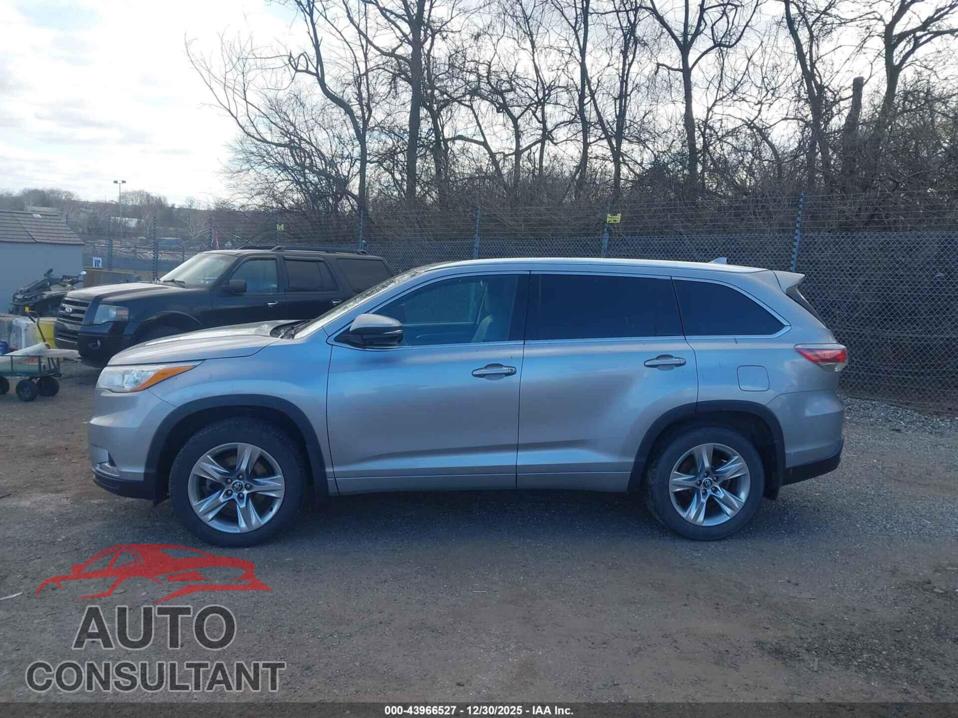 TOYOTA HIGHLANDER 2016 - 5TDDKRFH7GS355879