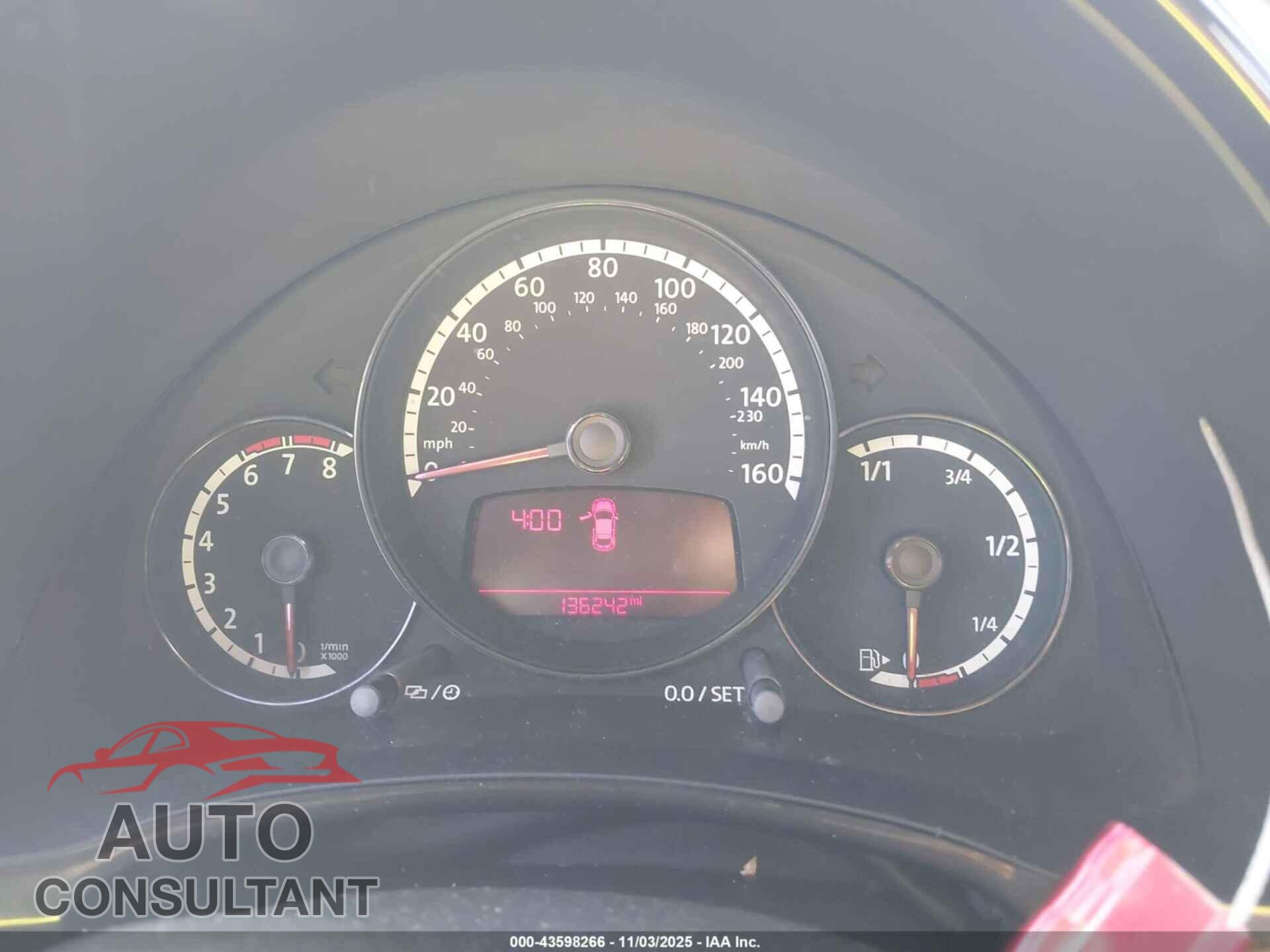 VOLKSWAGEN BEETLE 2013 - 3VWFP7ATXDM654575
