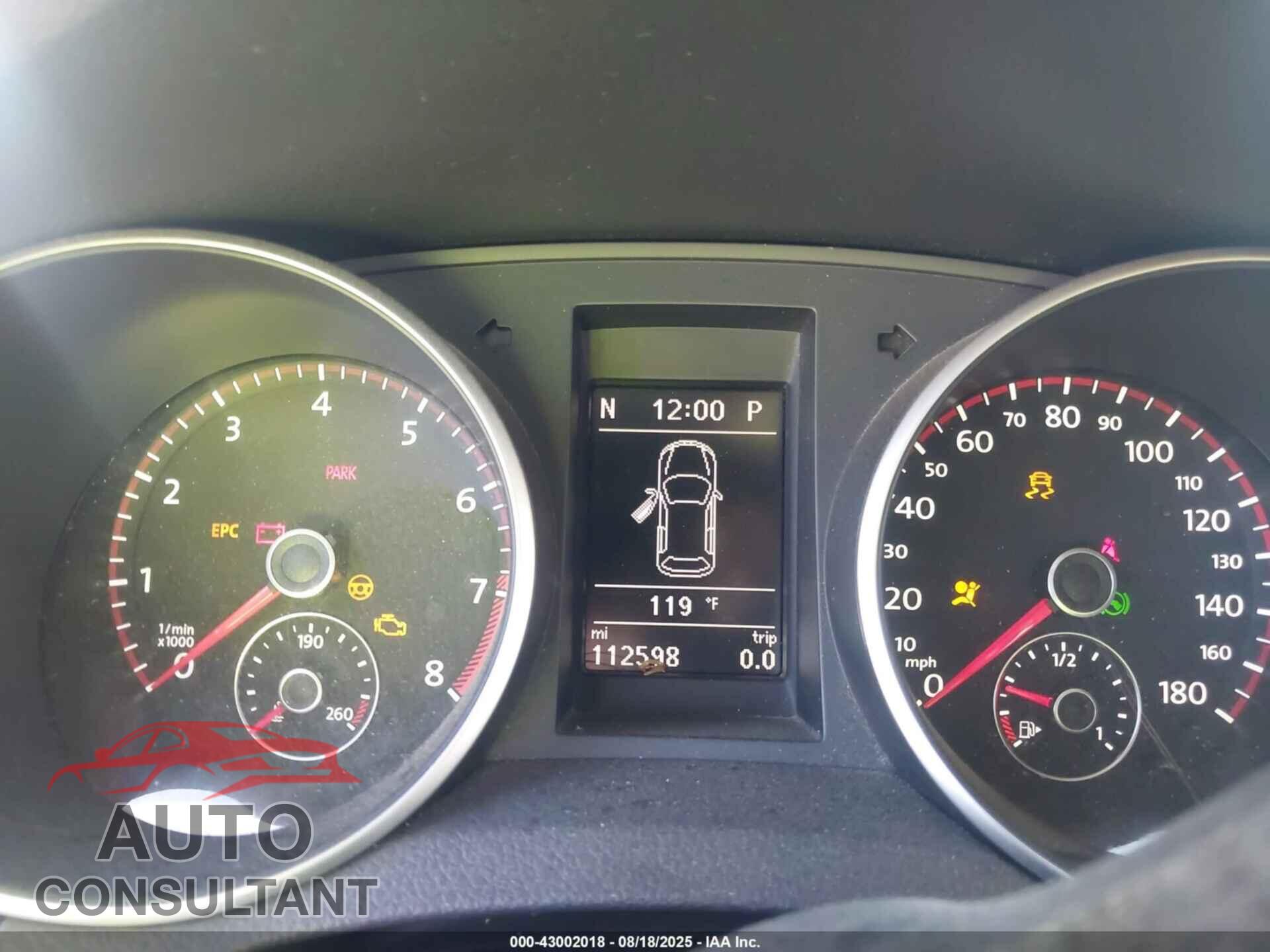 VOLKSWAGEN GTI 2013 - WVWFD7AJ0DW015597