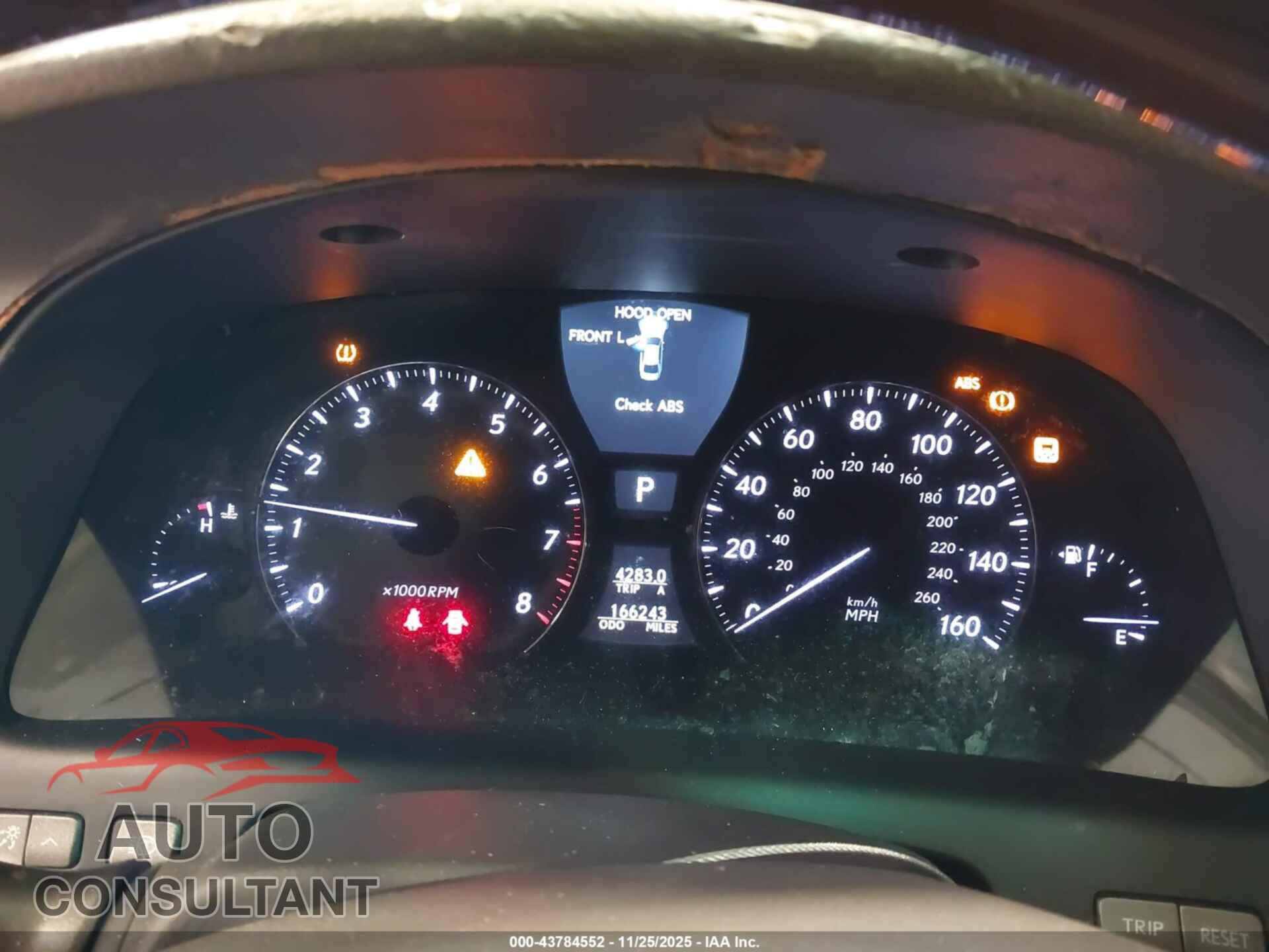 LEXUS LS 460 2012 - JTHGL5EF6C5046552