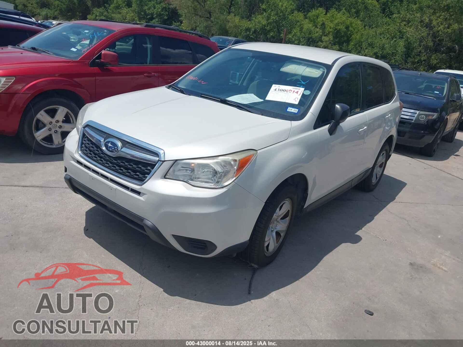 SUBARU FORESTER 2014 - JF2SJAAC3EH486544