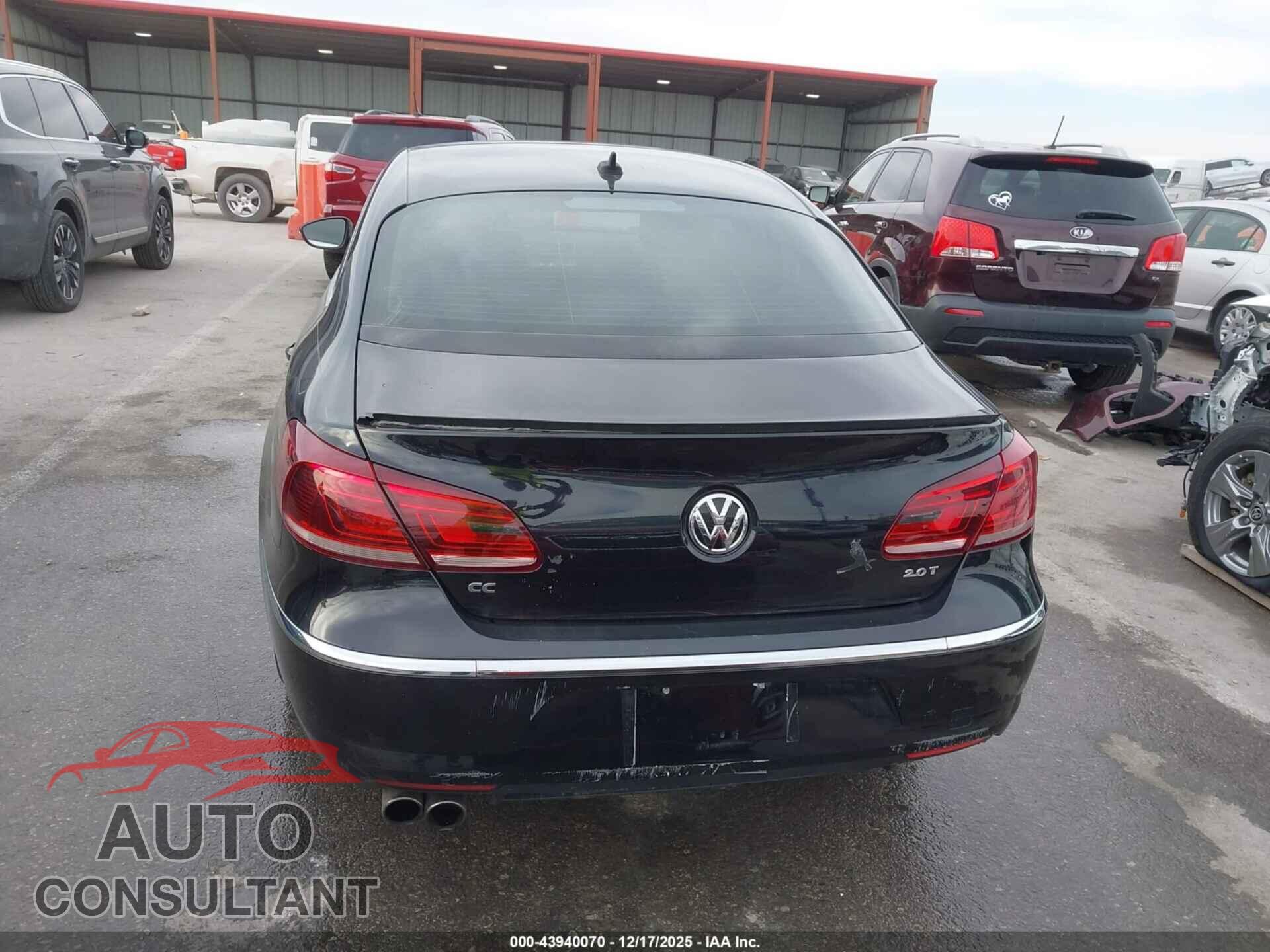VOLKSWAGEN CC 2013 - WVWRP7ANXDE519975