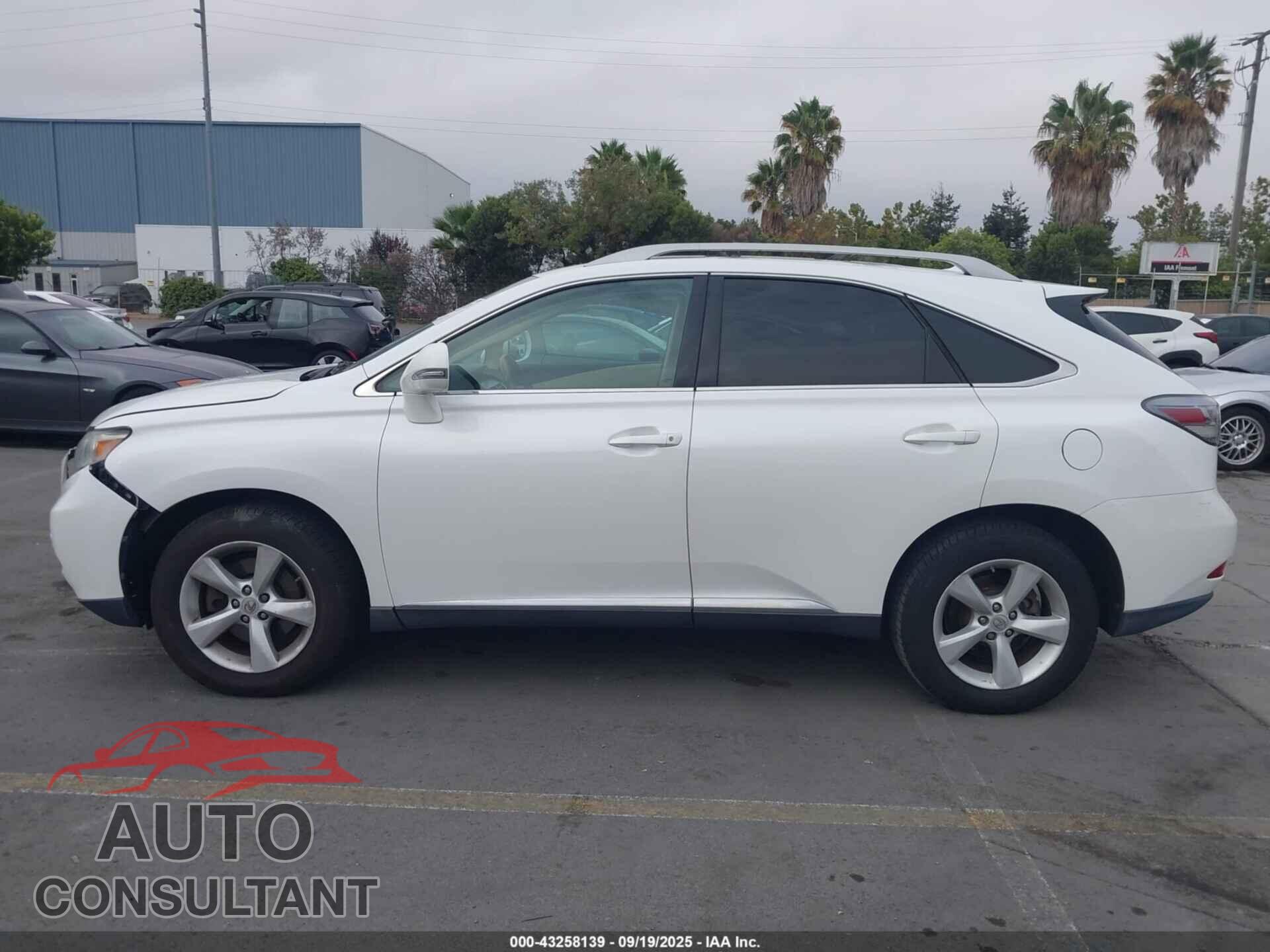 LEXUS RX 350 2012 - 2T2ZK1BA9CC083415