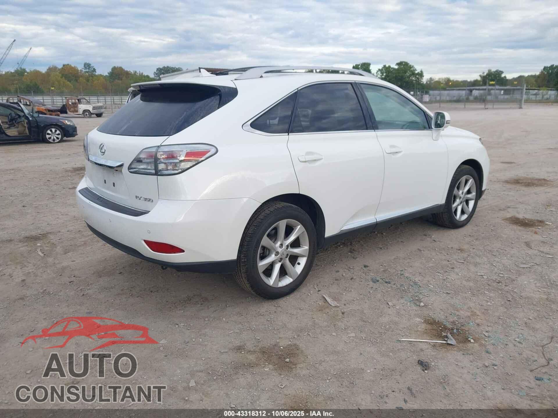LEXUS RX 350 2011 - JTJZK1BA6B2004197