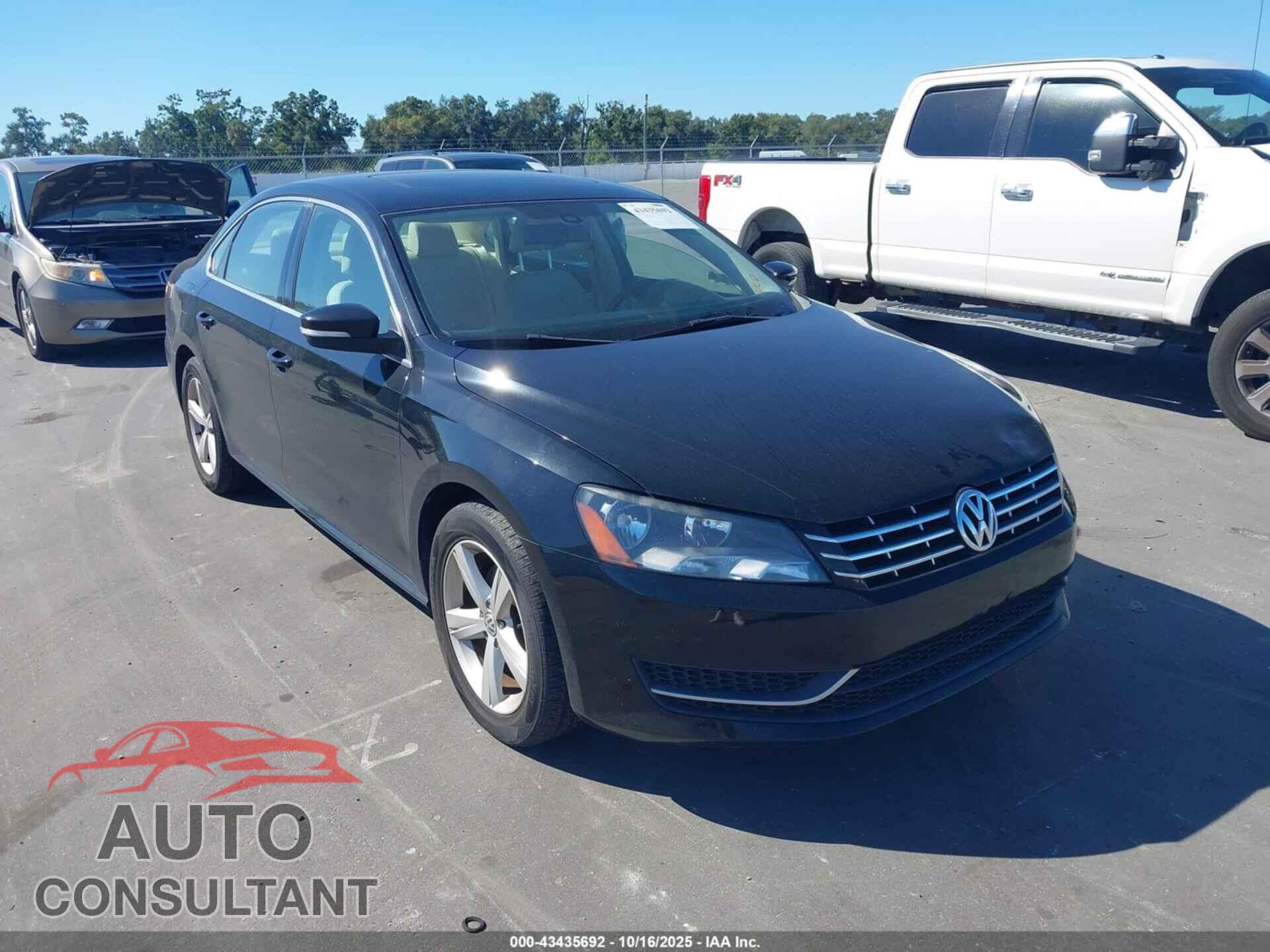VOLKSWAGEN PASSAT 2013 - 1VWBN7A3XDC139744