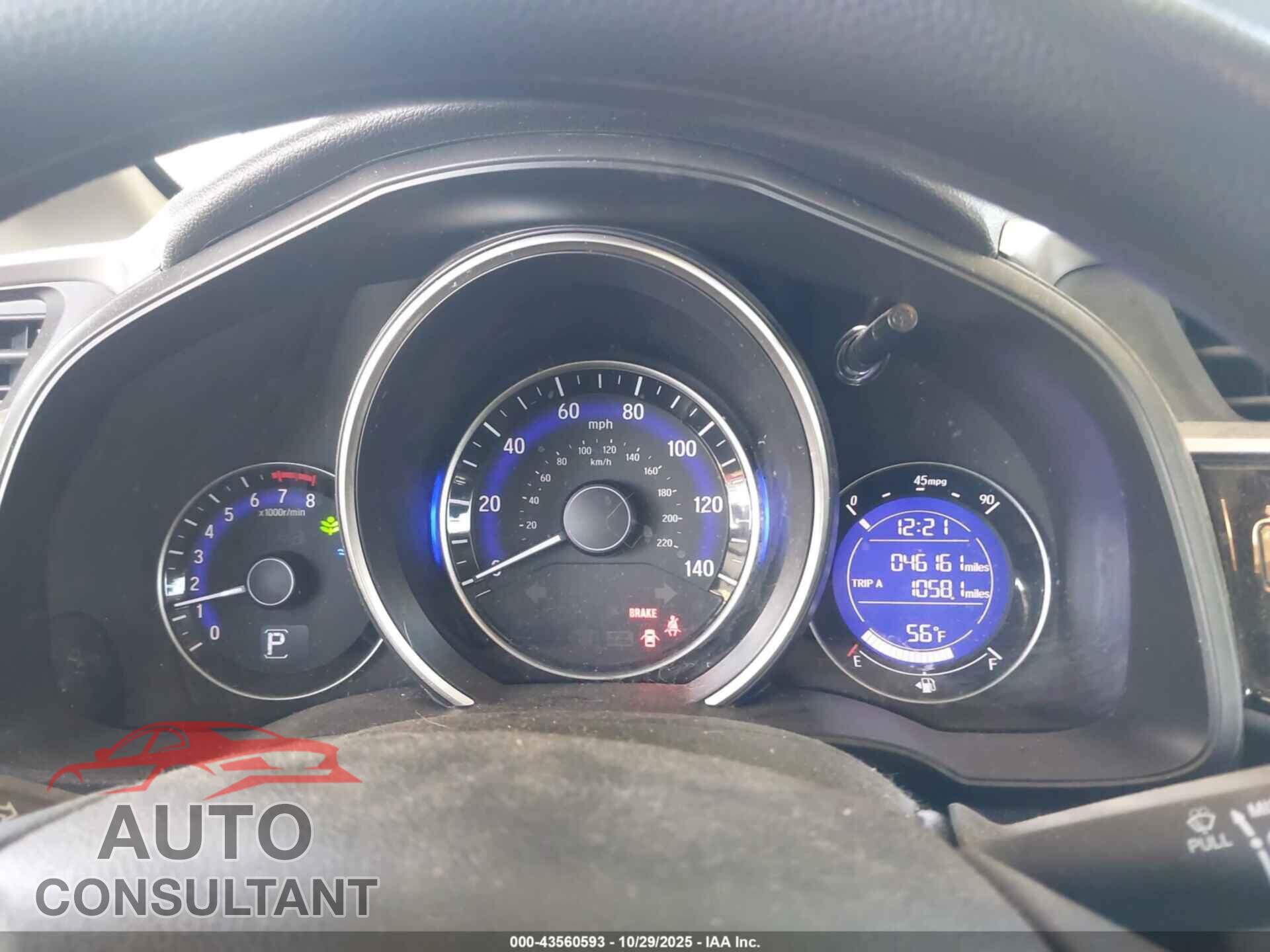 HONDA FIT 2017 - JHMGK5H74HS009922