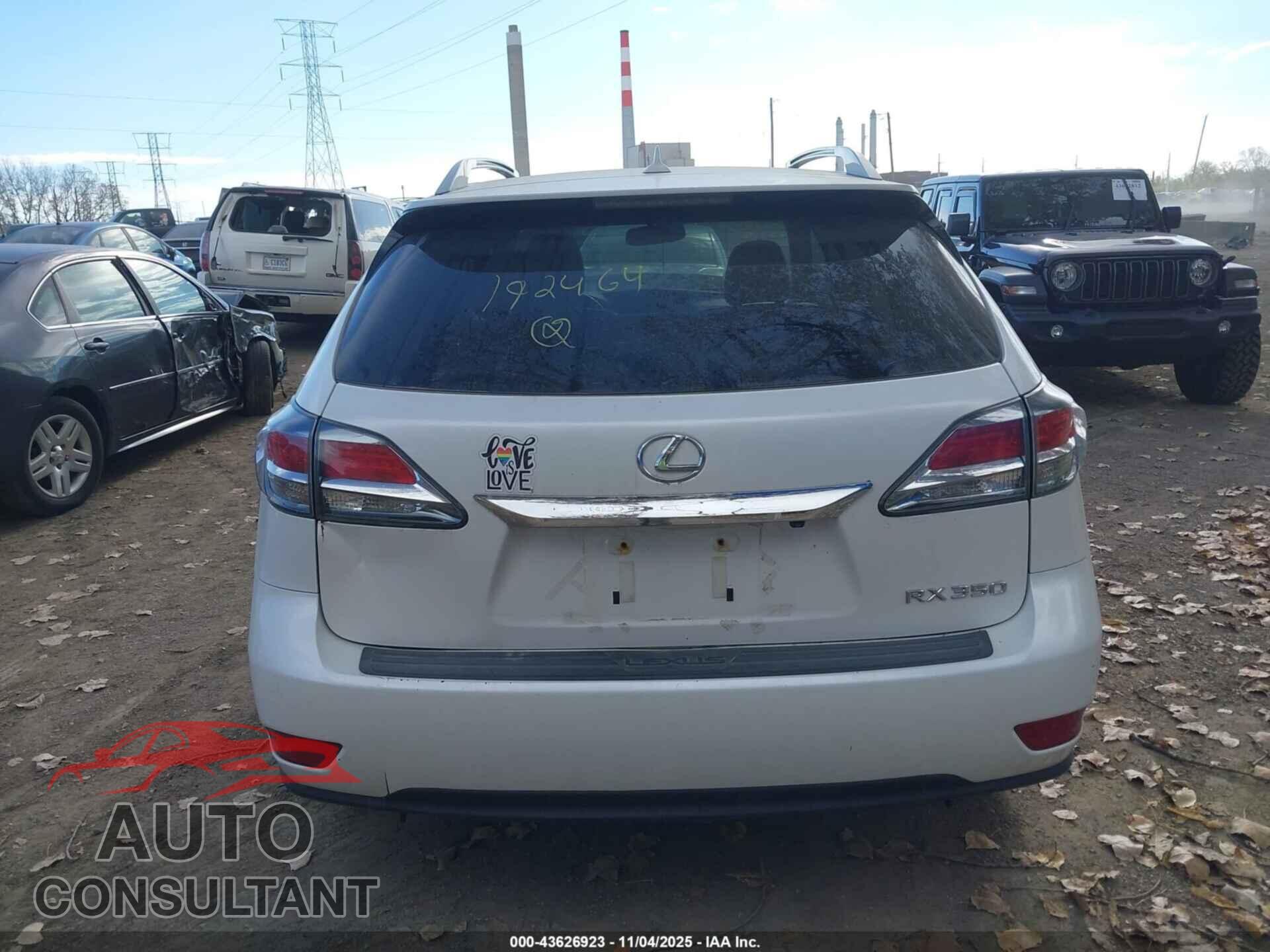 LEXUS RX 350 2013 - 2T2BK1BA4DC192464