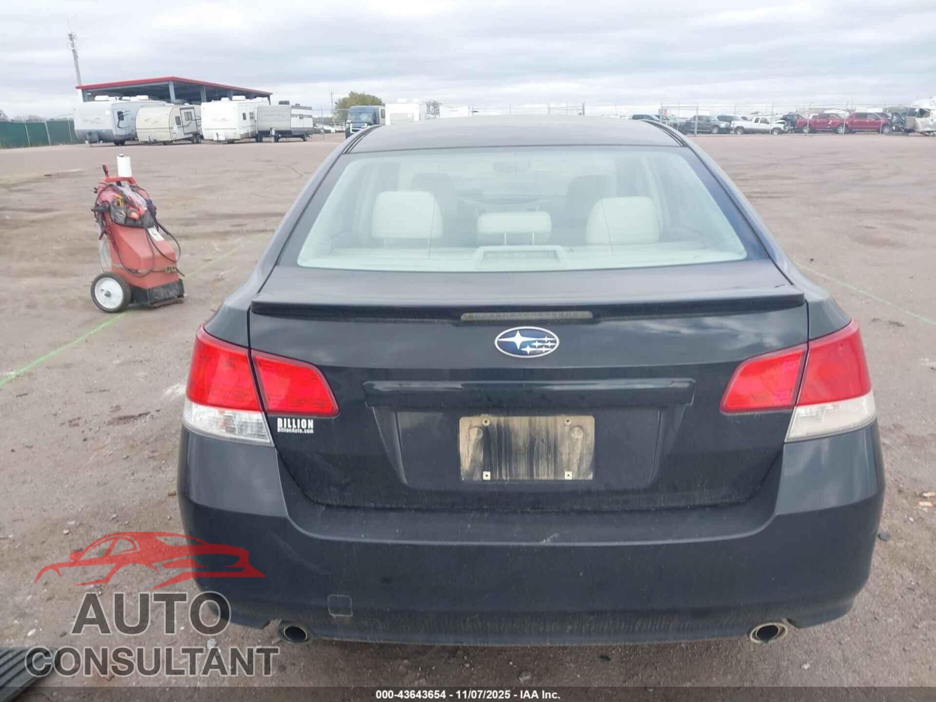 SUBARU LEGACY 2010 - 4S3BMEH67A2221555