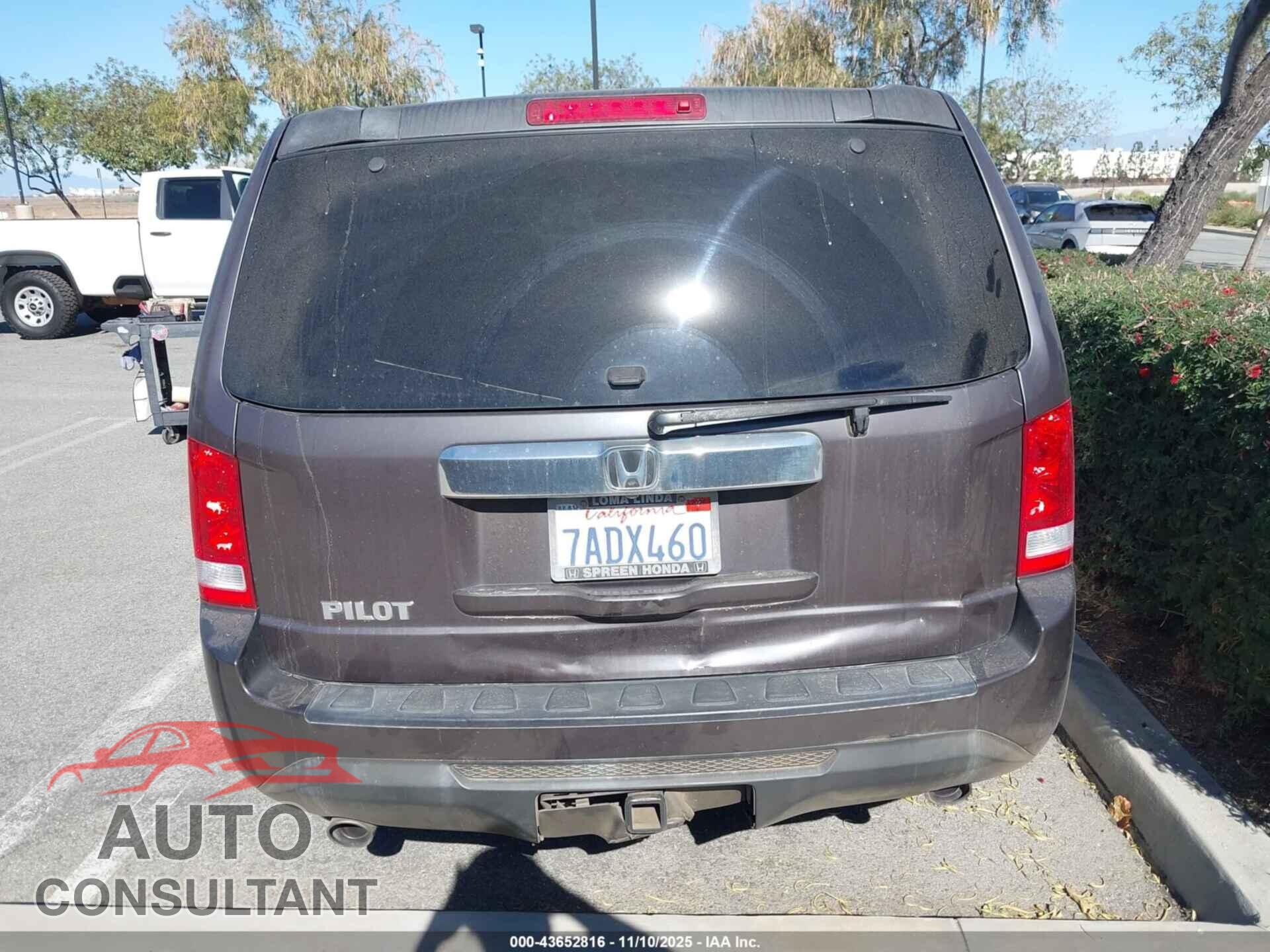 HONDA PILOT 2013 - 5FNYF3H47DB006878