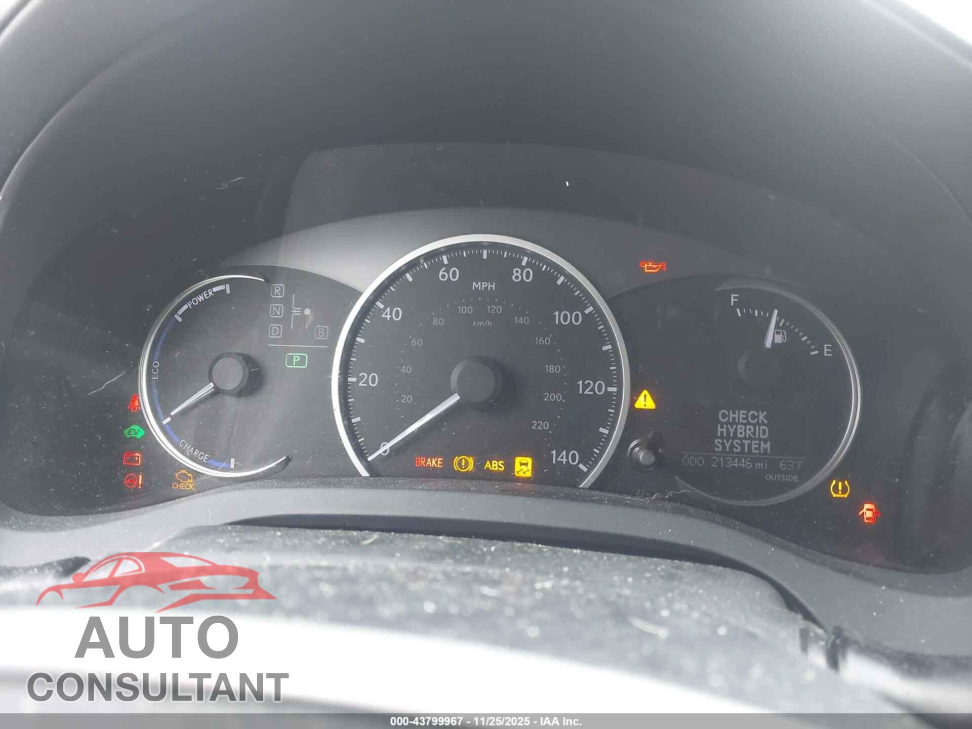 LEXUS CT 200H 2013 - JTHKD5BH4D2137349