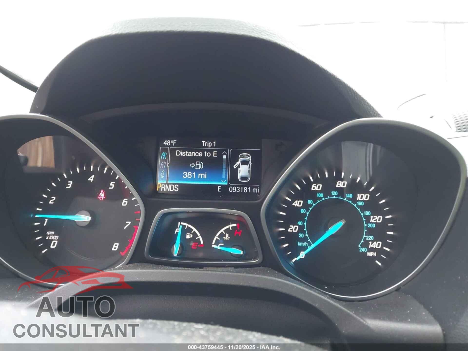 FORD ESCAPE 2015 - 1FMCU0JX1FUC87178