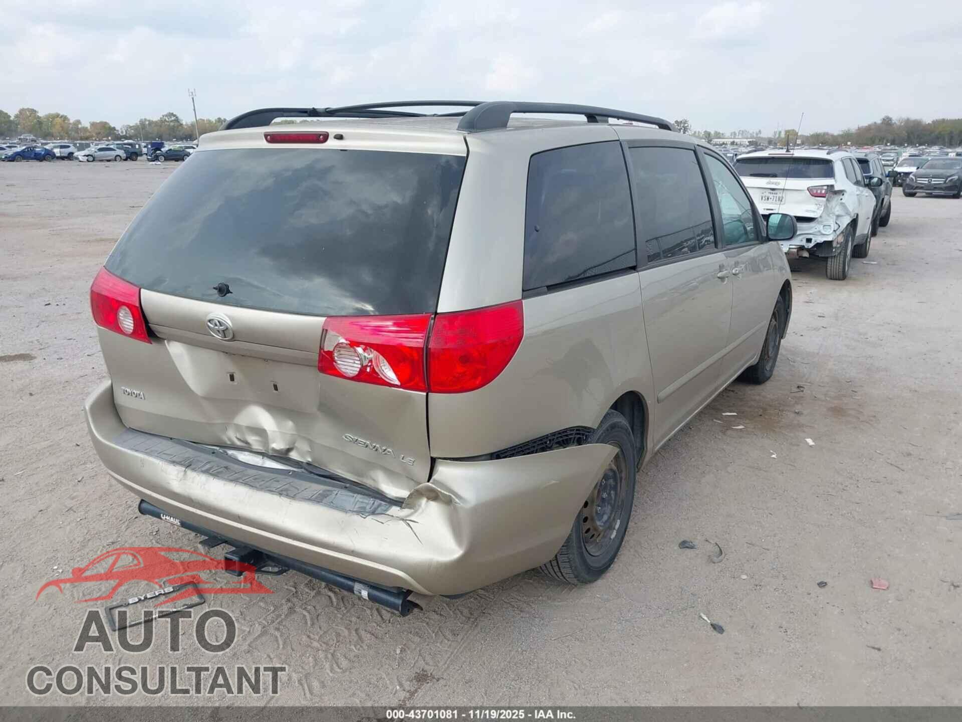 TOYOTA SIENNA 2010 - 5TDKK4CC6AS310622