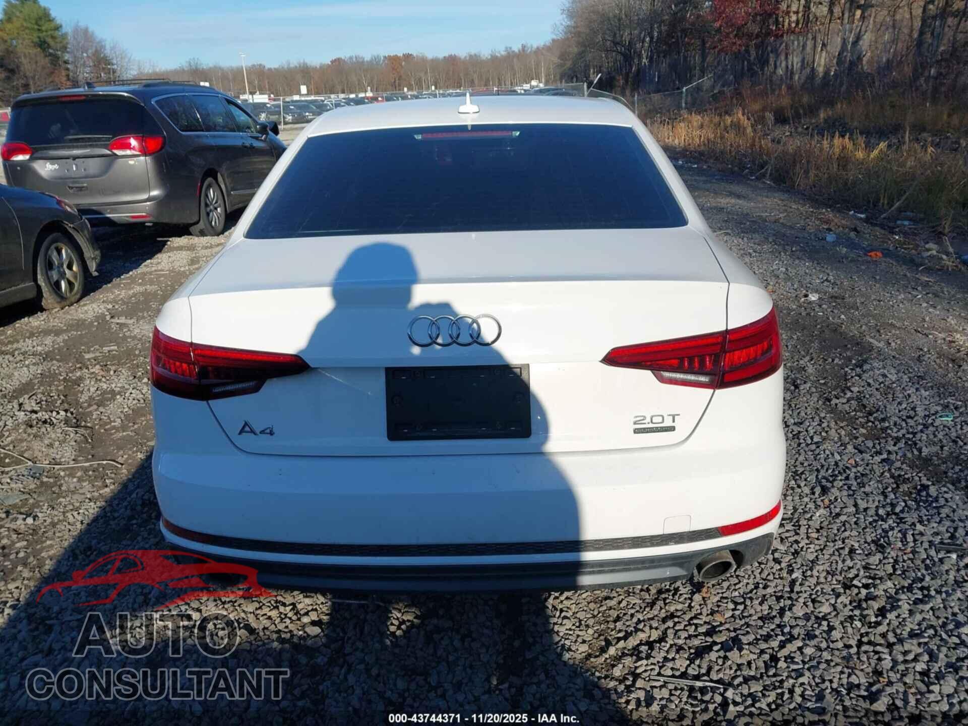 AUDI A4 2017 - WAUDNAF49HN055884