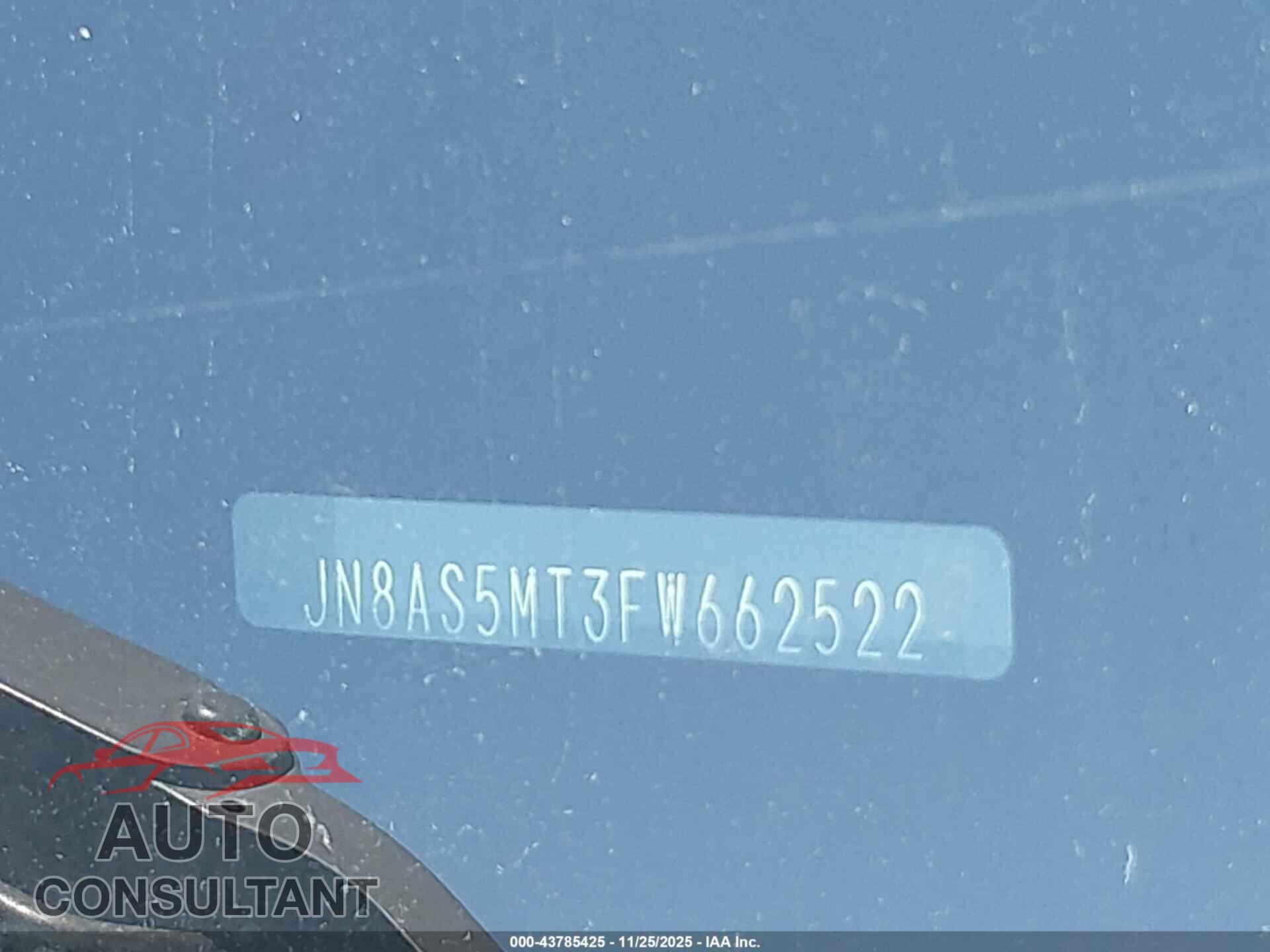 NISSAN ROGUE SELECT 2015 - JN8AS5MT3FW662522