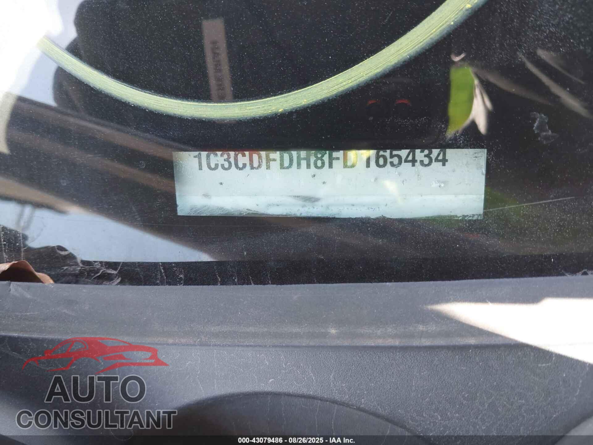 DODGE DART 2015 - 1C3CDFDH8FD165434
