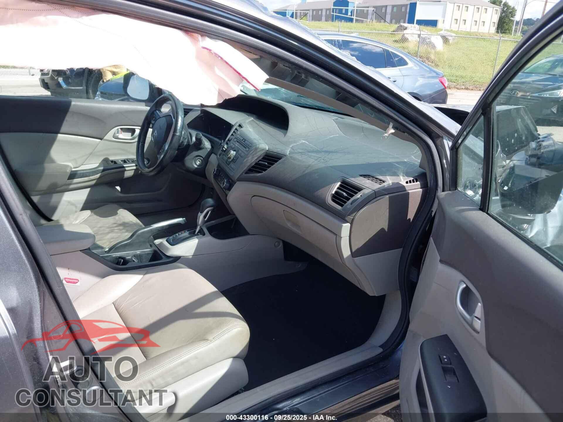 HONDA CIVIC 2012 - 19XFB2F93CE037660