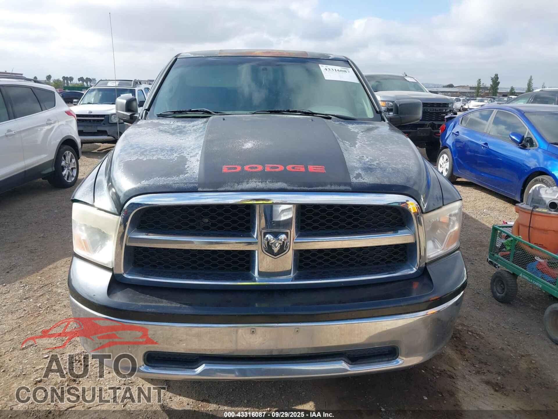 DODGE RAM 1500 2009 - 1D3HB13P79S754498