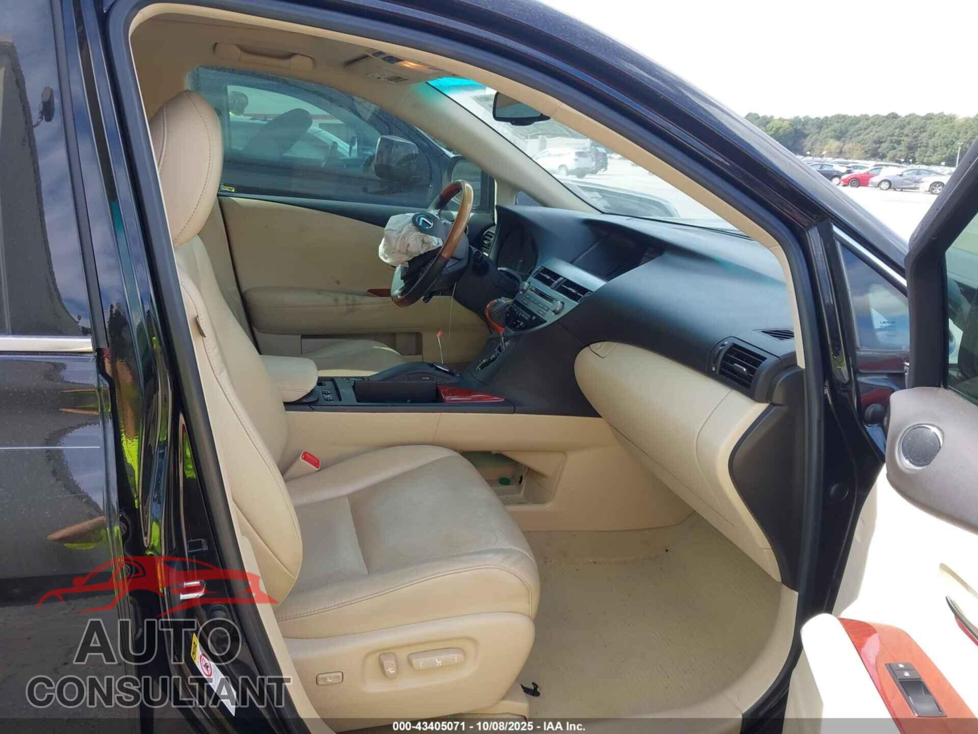 LEXUS RX 350 2012 - 2T2ZK1BA5CC075389