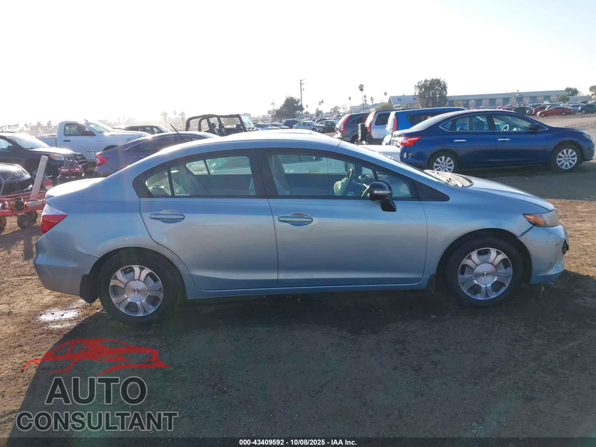 HONDA CIVIC HYBRID 2012 - JHMFB4F28CS009783