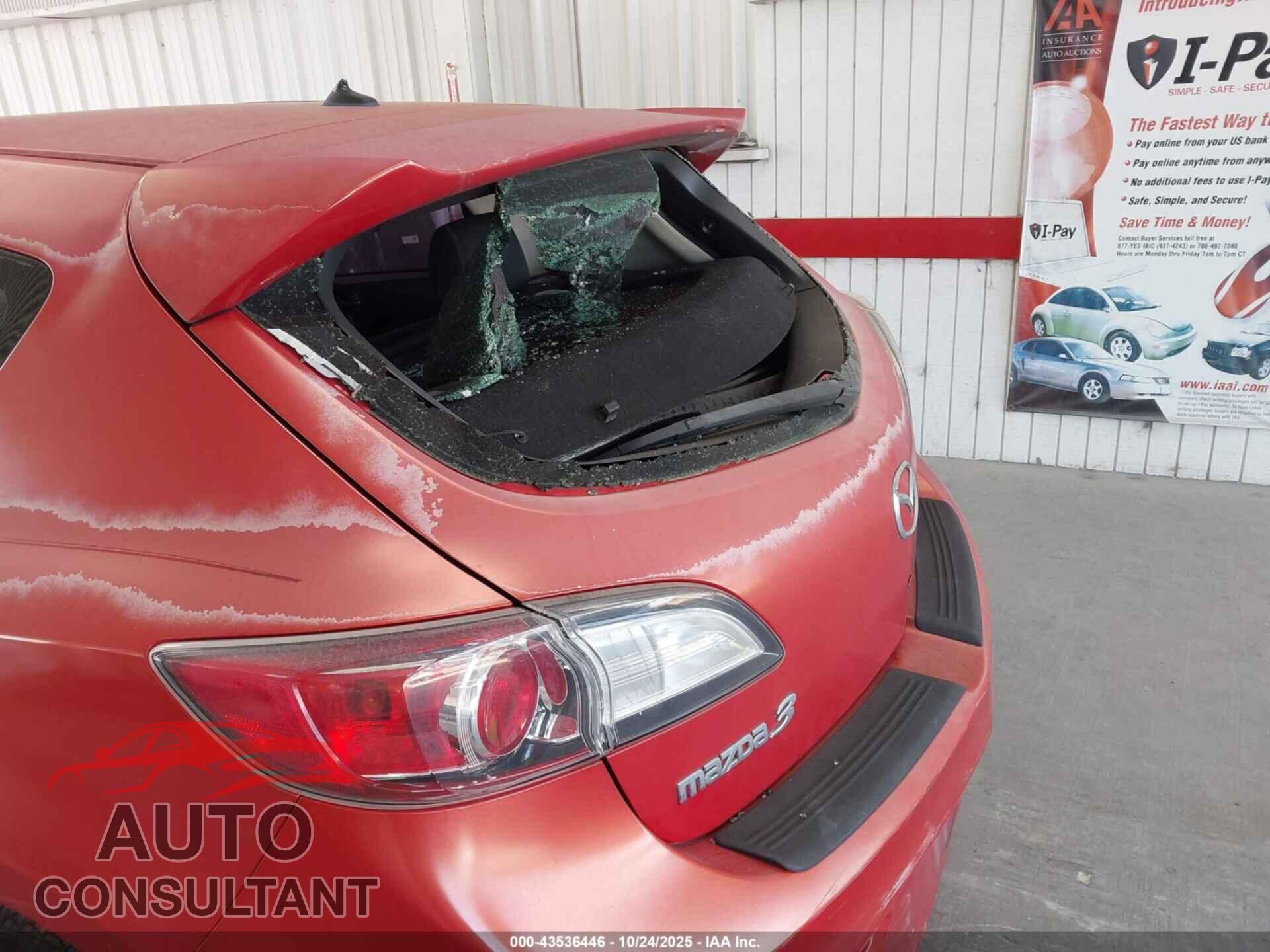 MAZDA MAZDA3 2011 - JM1BL1K54B1359945