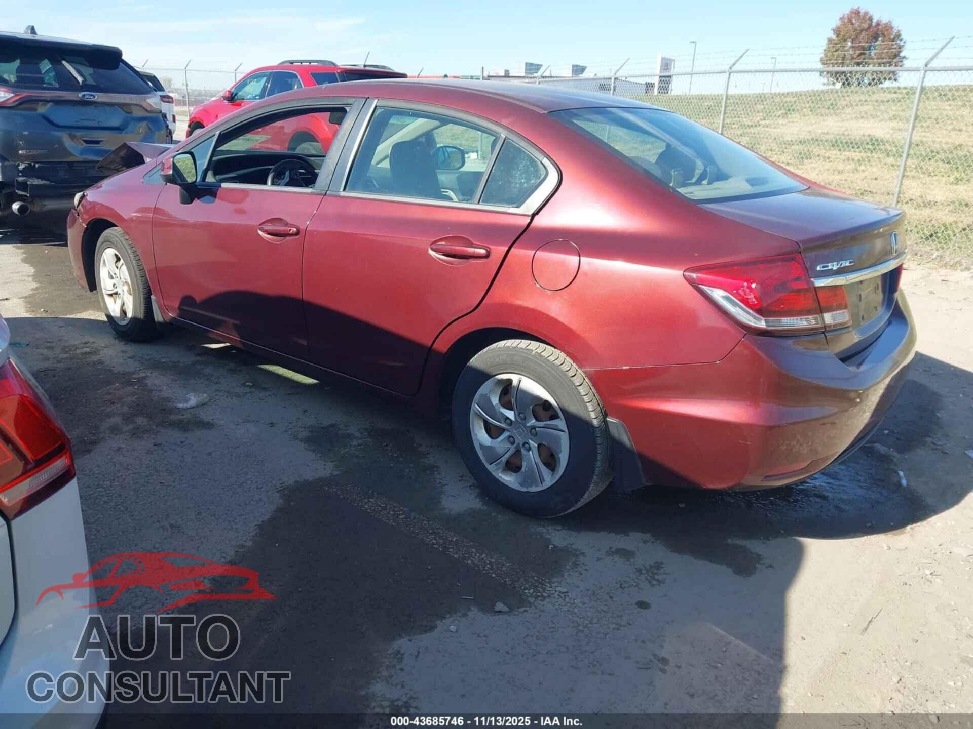 HONDA CIVIC 2013 - 2HGFB2F54DH527237