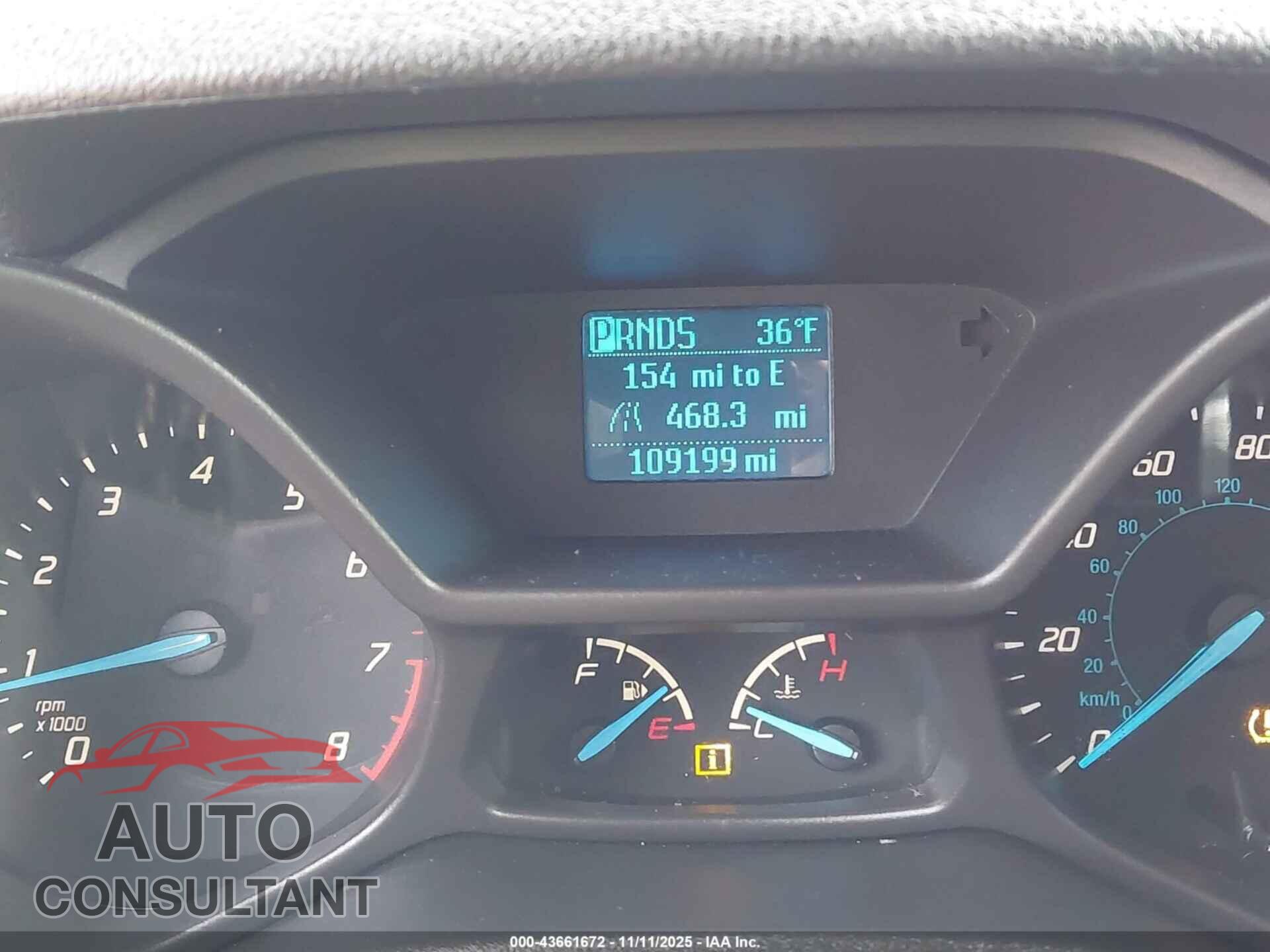 FORD TRANSIT CONNECT 2015 - NM0LS7E7XF1201152