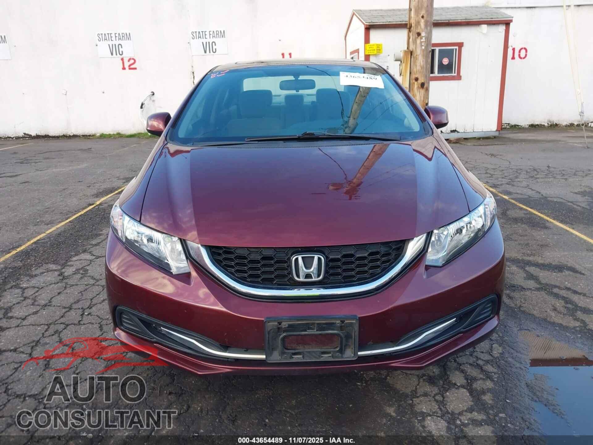 HONDA CIVIC 2013 - 19XFB2F85DE270948