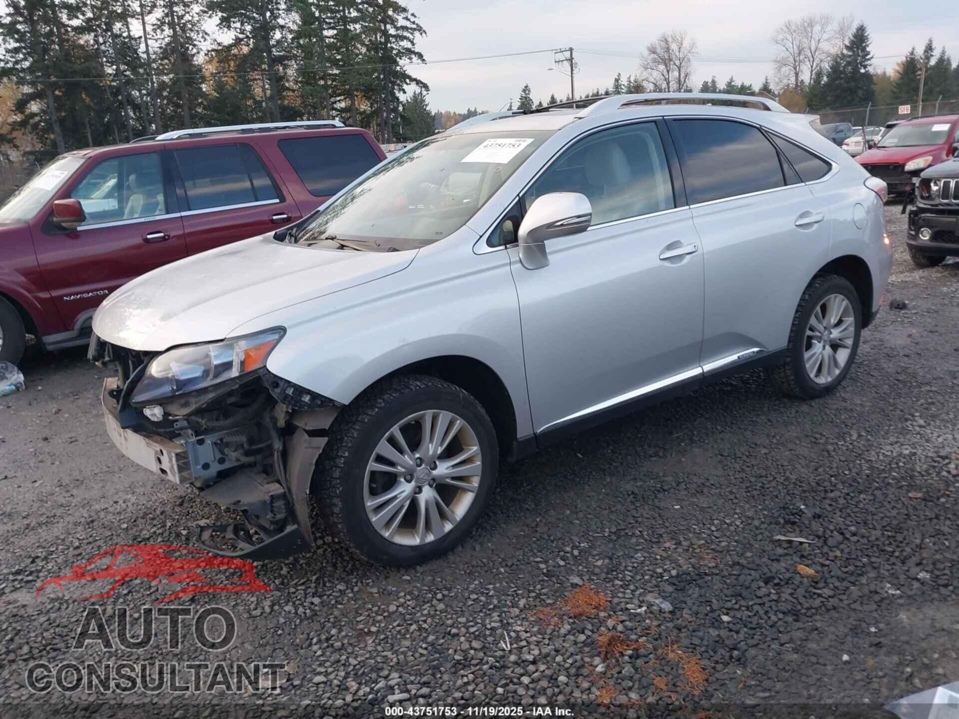 LEXUS RX 450H 2012 - JTJBC1BA7C2427449