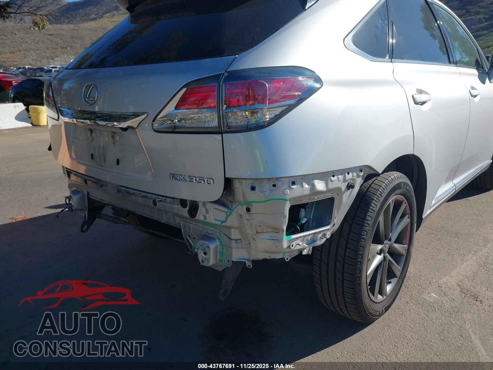 LEXUS RX 350 2013 - 2T2BK1BA2DC182872