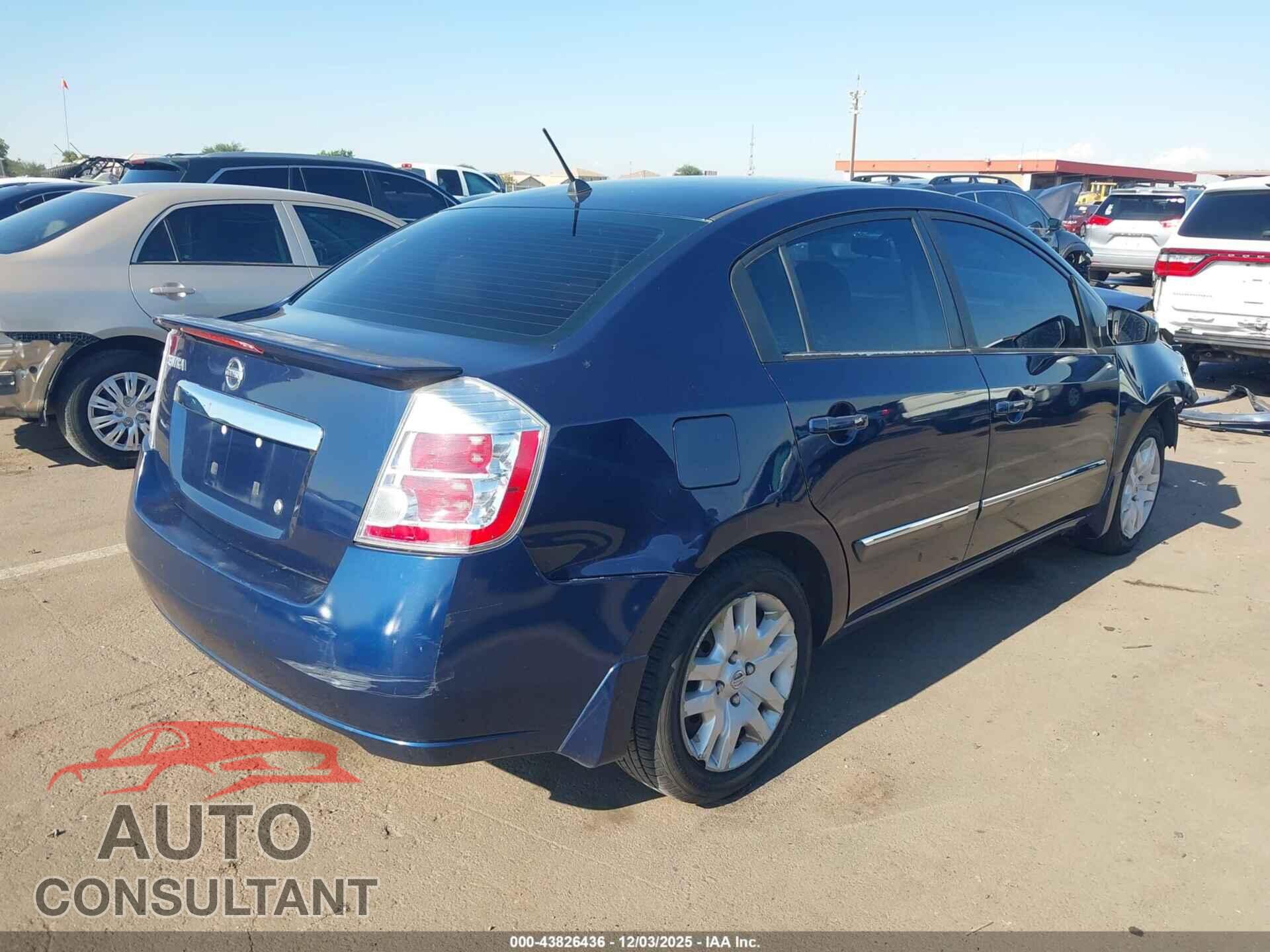 NISSAN SENTRA 2012 - 3N1AB6AP8CL700663