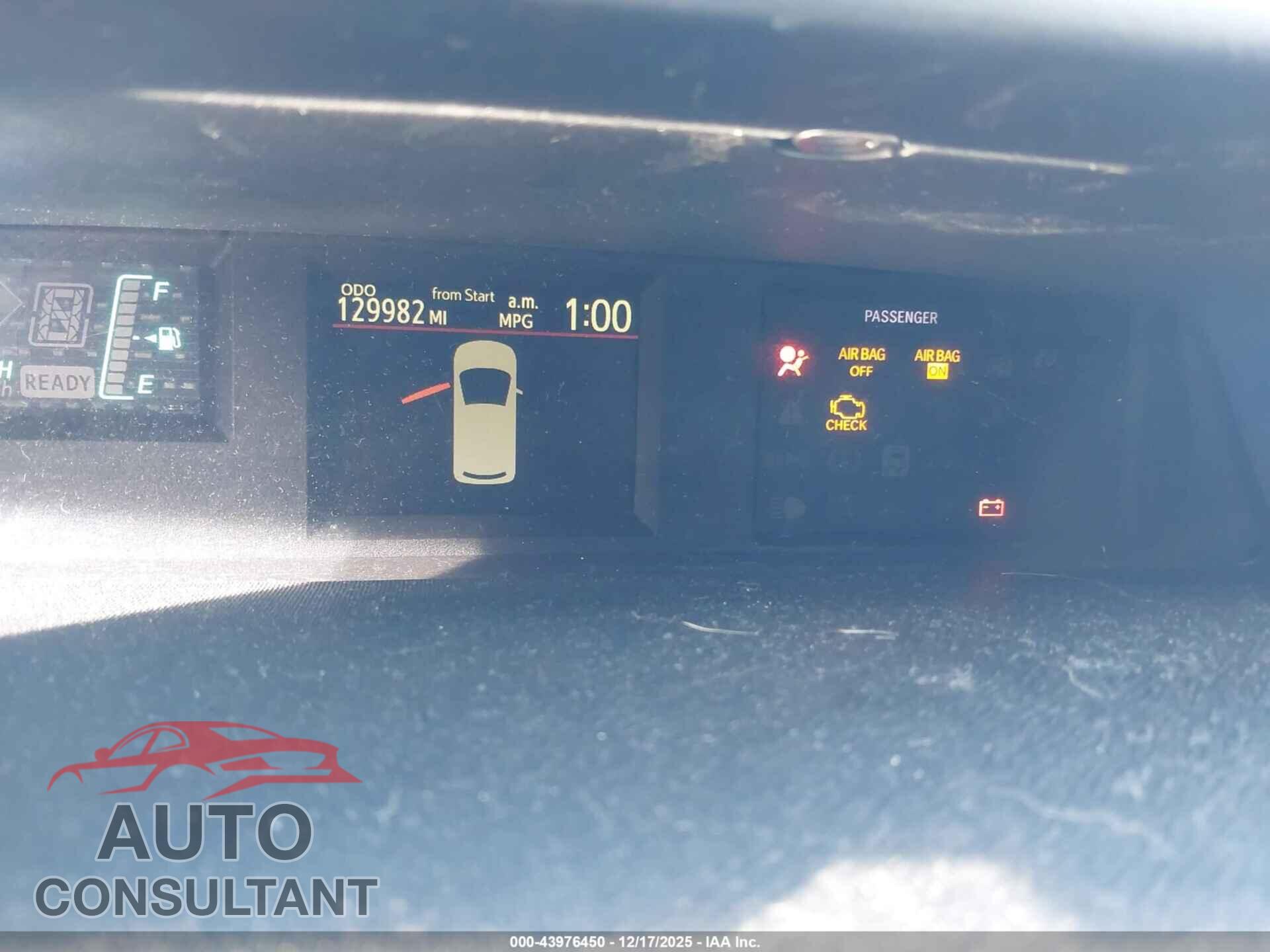 TOYOTA PRIUS C 2013 - JTDKDTB36D1532326