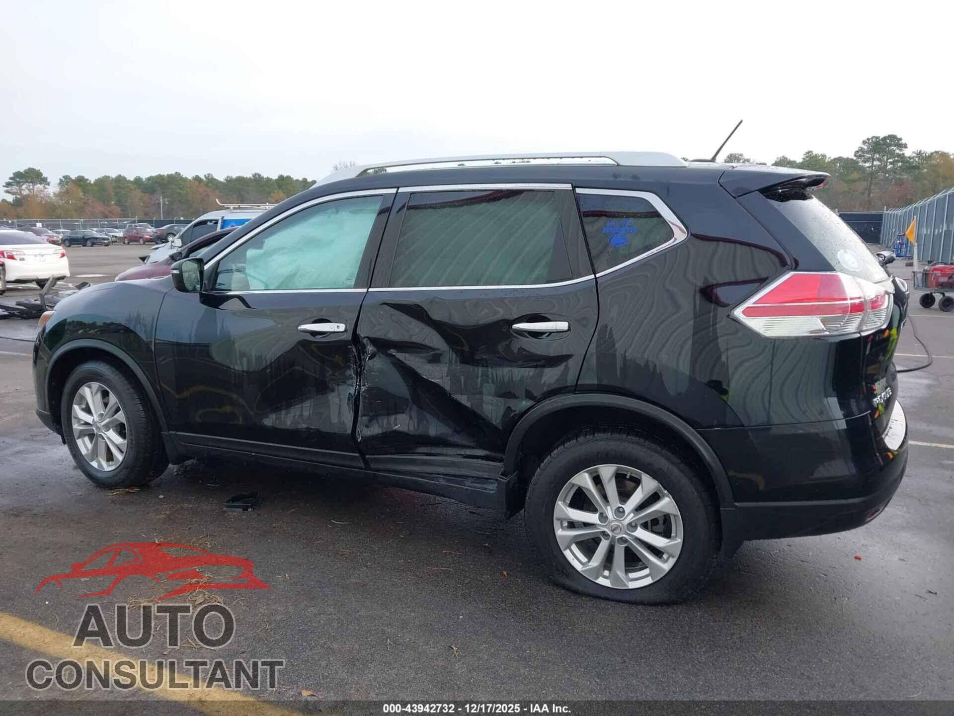 NISSAN ROGUE 2015 - KNMAT2MT7FP559315