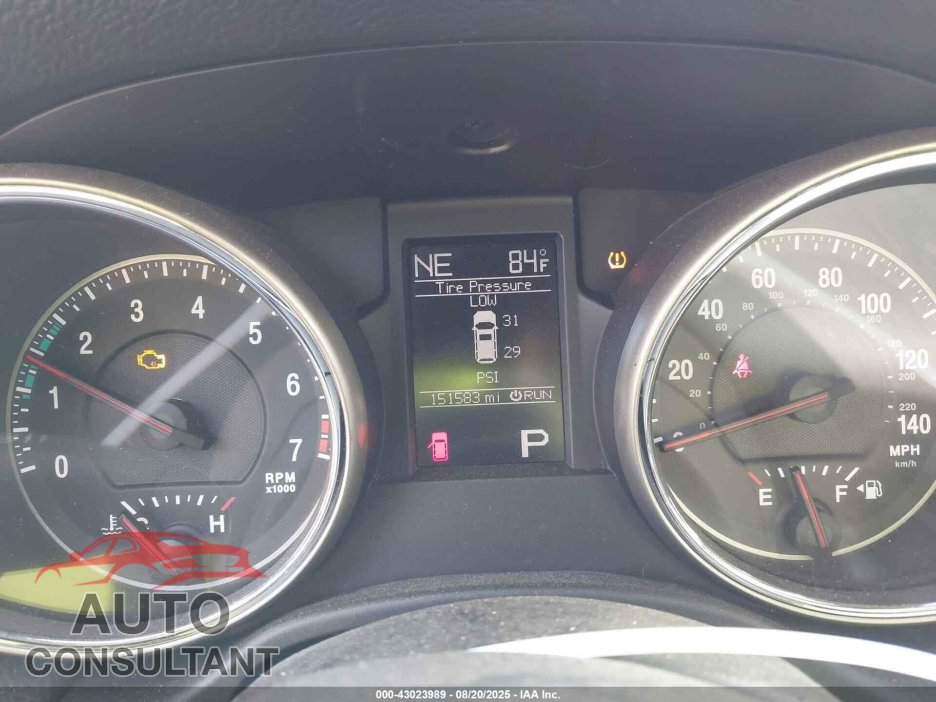 JEEP GRAND CHEROKEE 2012 - 1C4RJFAG0CC156609