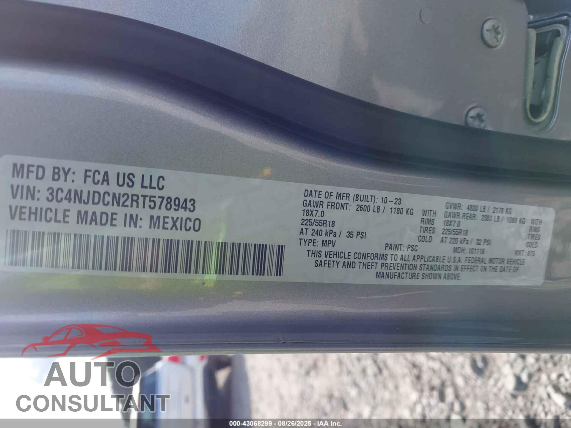 JEEP COMPASS 2024 - 3C4NJDCN2RT578943