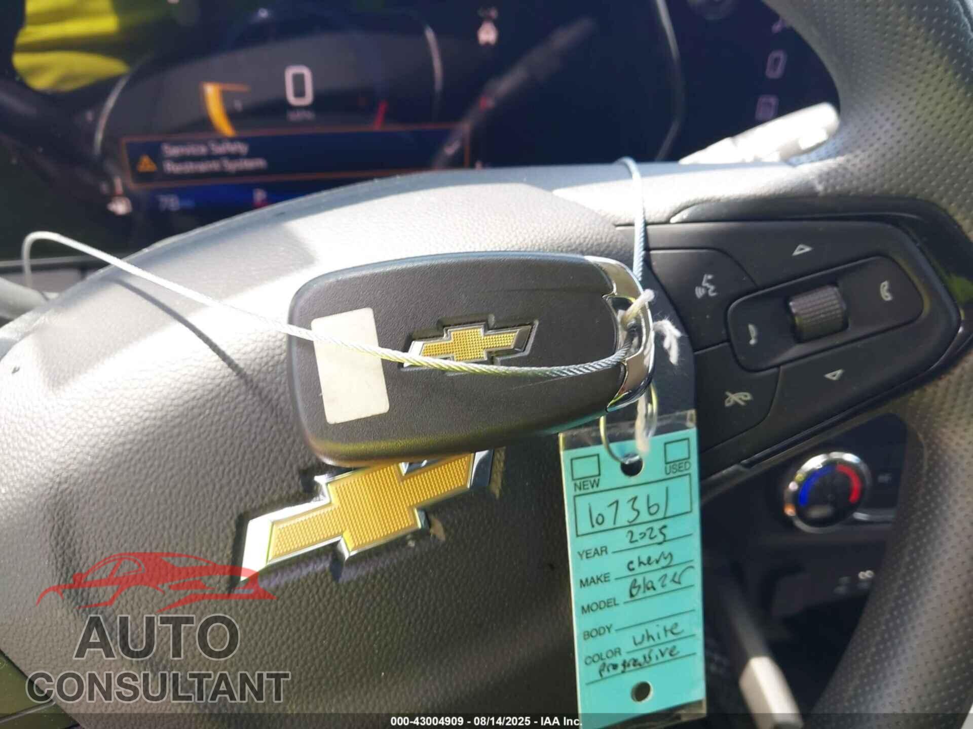 CHEVROLET TRAILBLAZER 2025 - KL79MMSL3SB068730