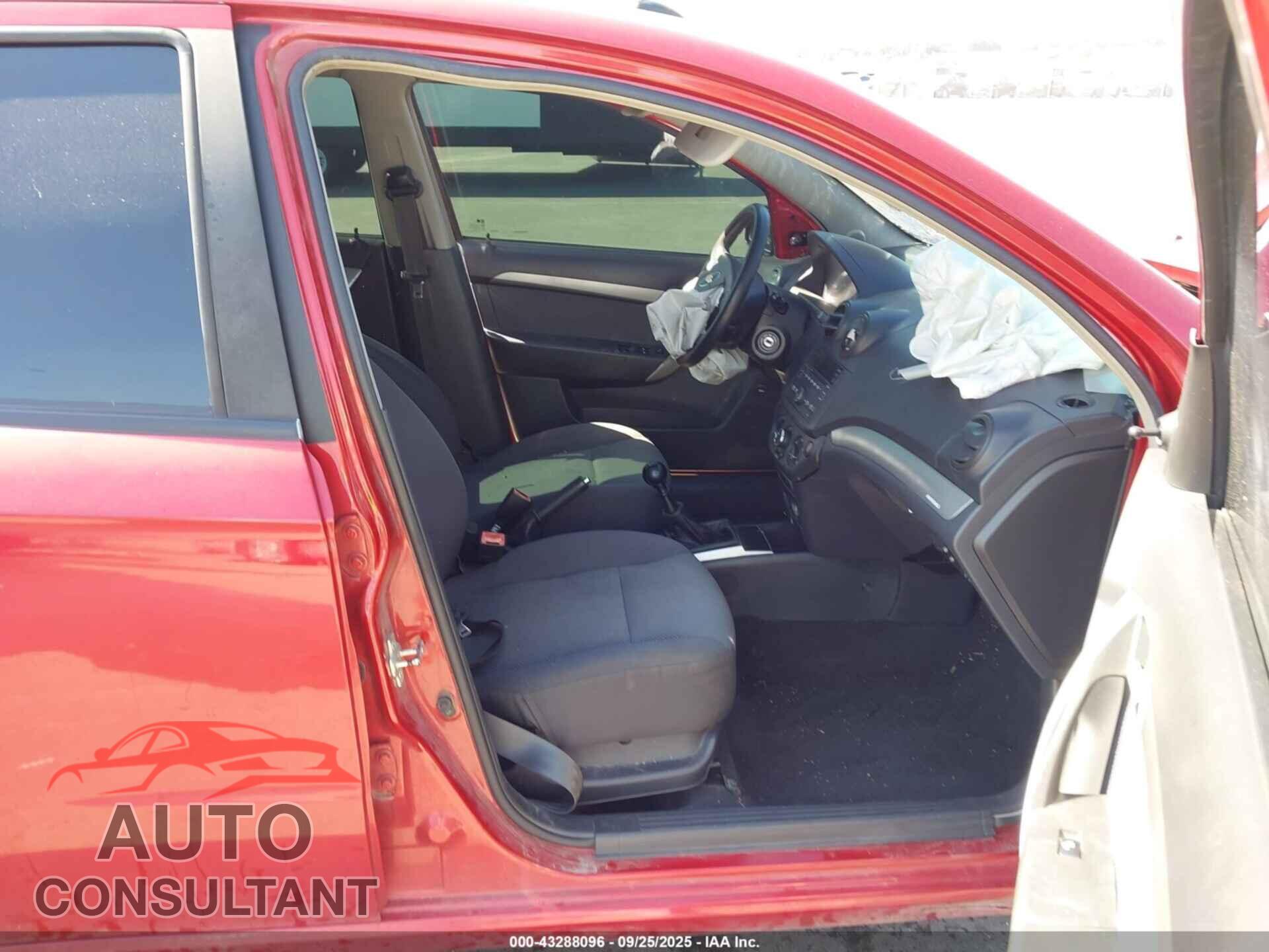 CHEVROLET AVEO 2009 - KL1TD56E29B641418