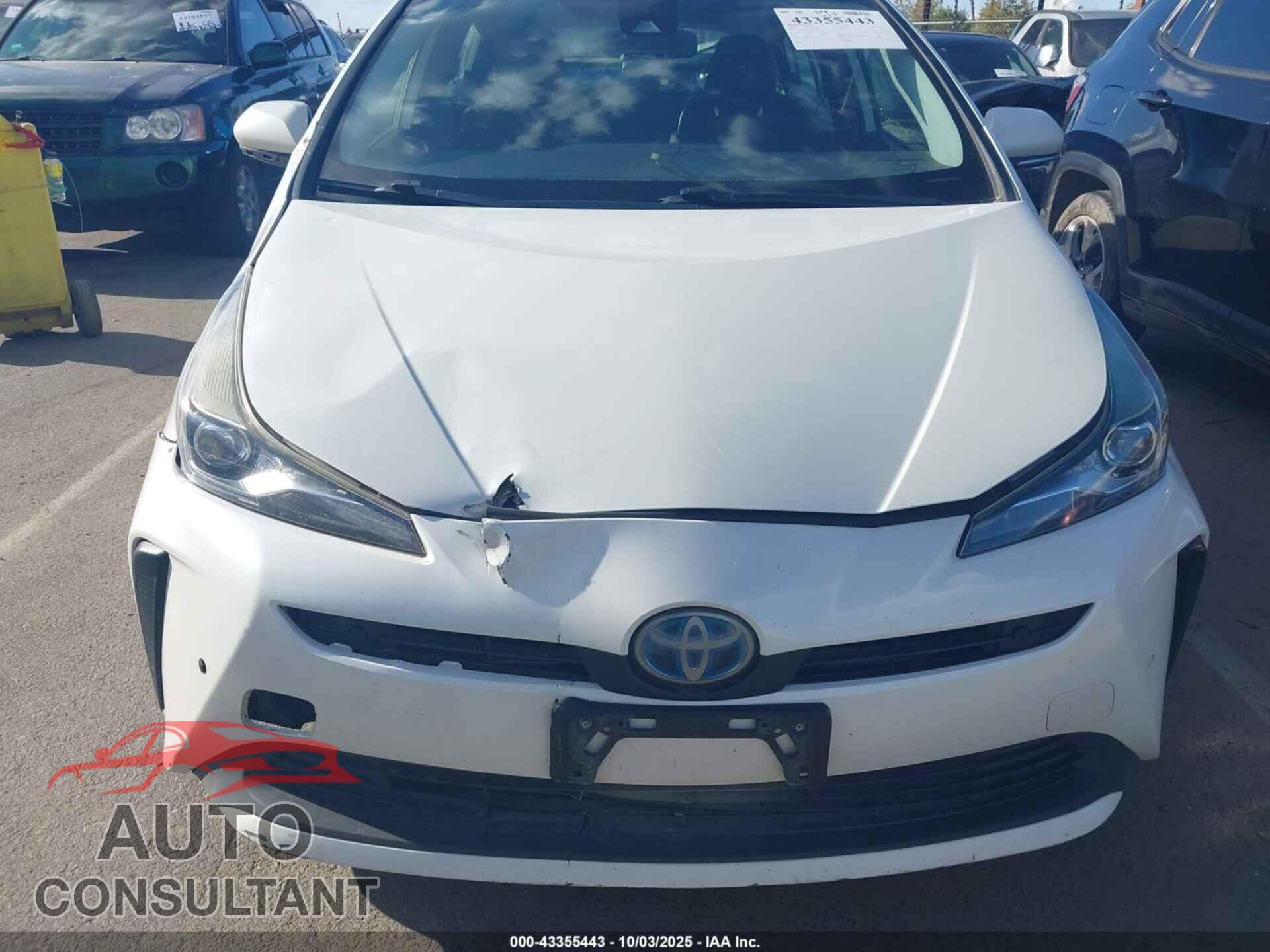 TOYOTA PRIUS 2019 - JTDKARFU1K3092841