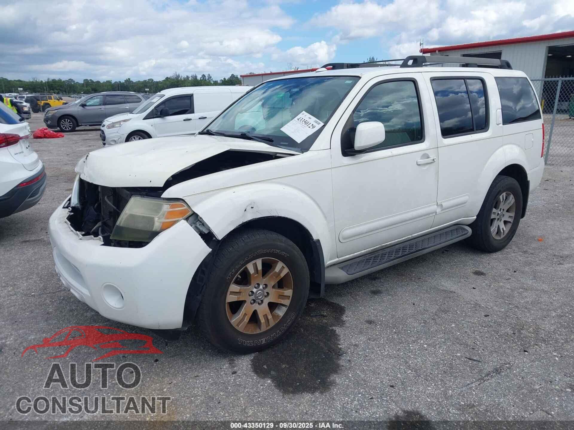 NISSAN PATHFINDER 2010 - 5N1AR1NN9AC609247