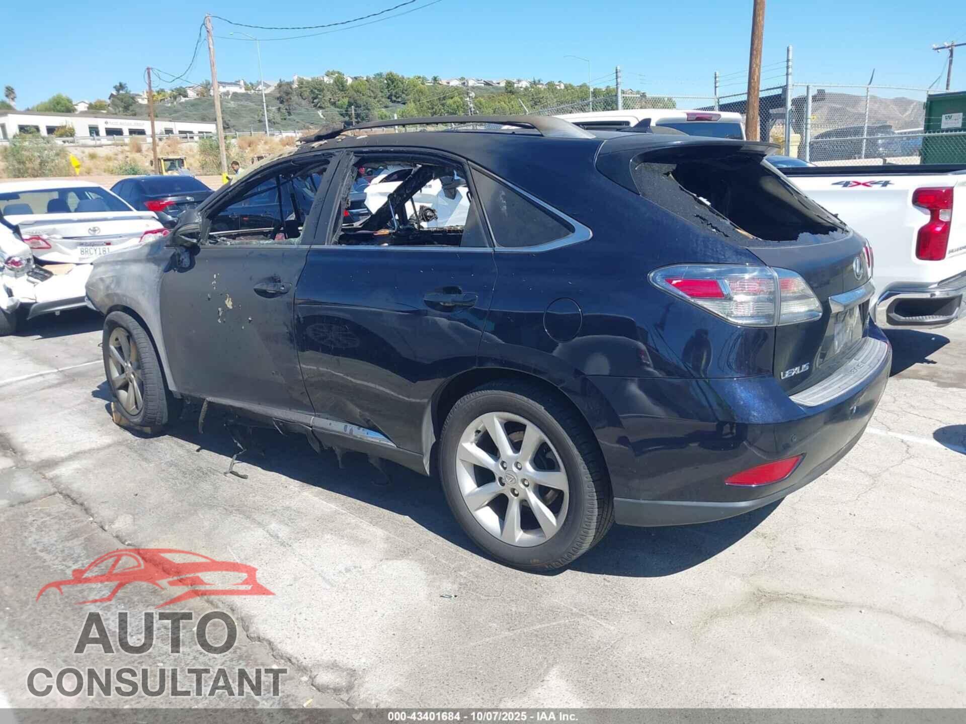 LEXUS RX 350 2010 - 2T2ZK1BAXAC021664