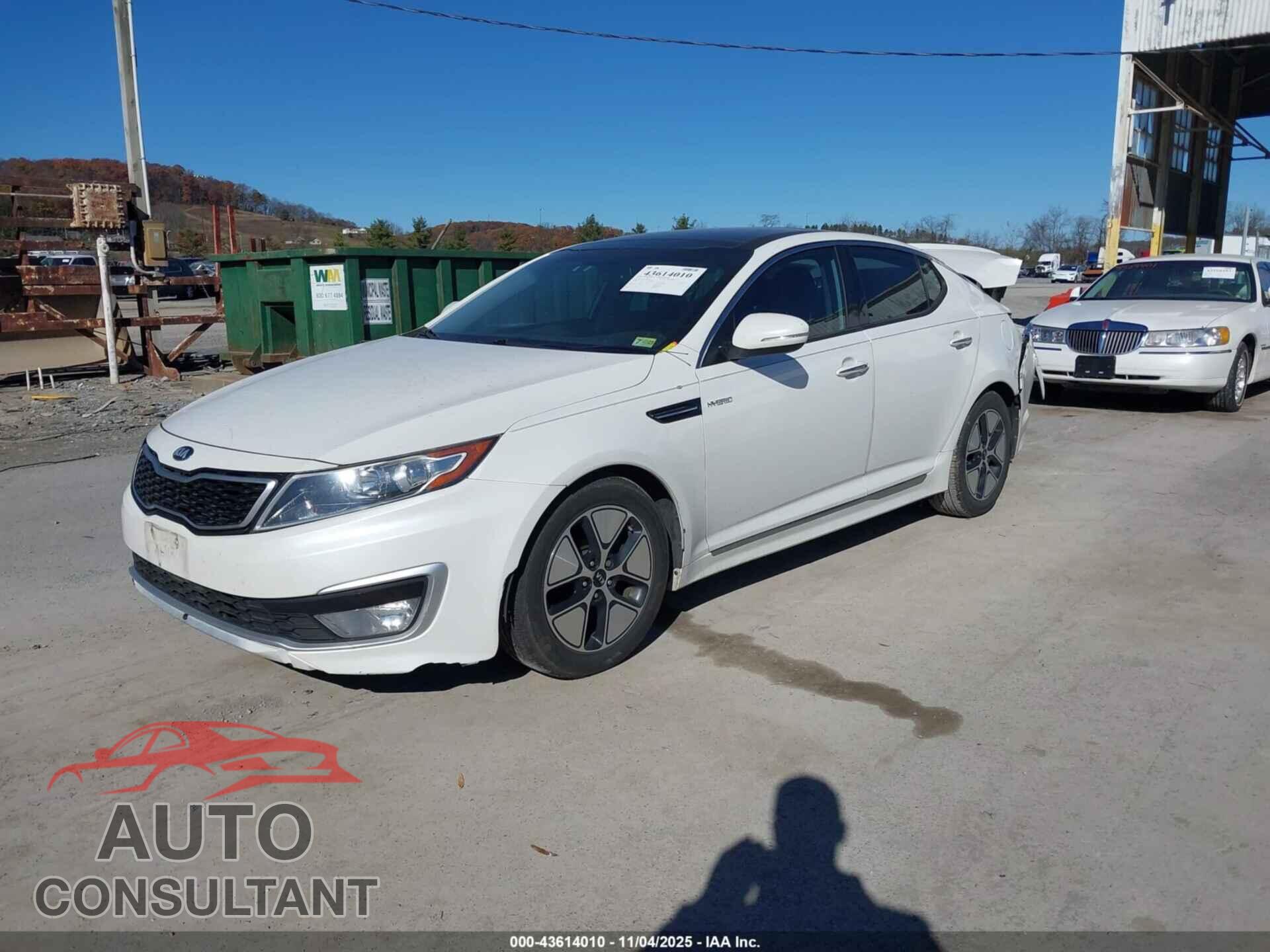 KIA OPTIMA HYBRID 2013 - KNAGM4AD9D5051577