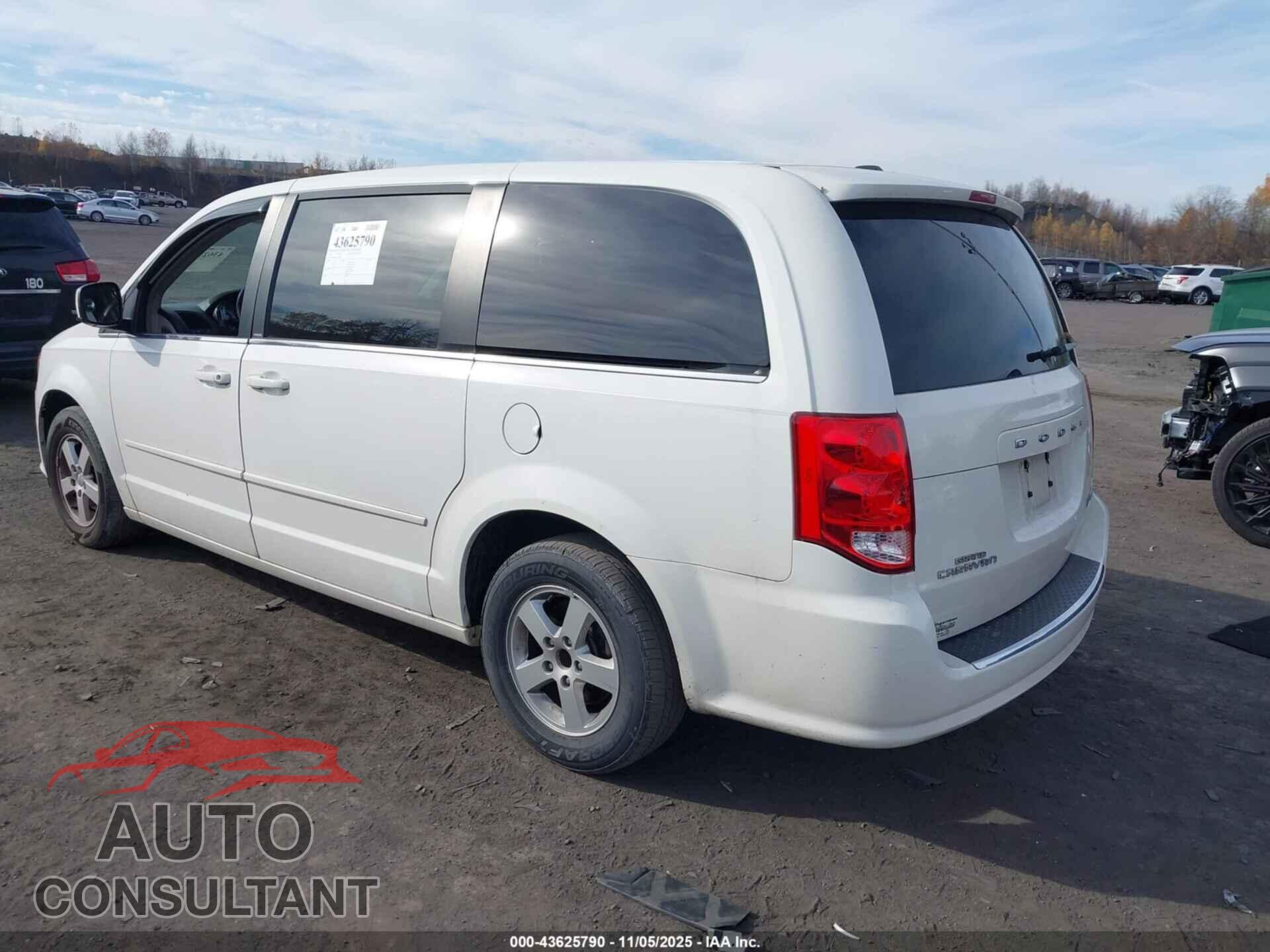 DODGE GRAND CARAVAN 2012 - 2C4RDGDG9CR108025