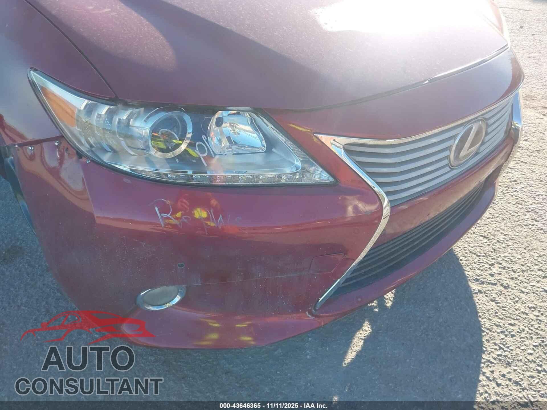 LEXUS ES 350 2013 - JTHBK1GG6D2080117