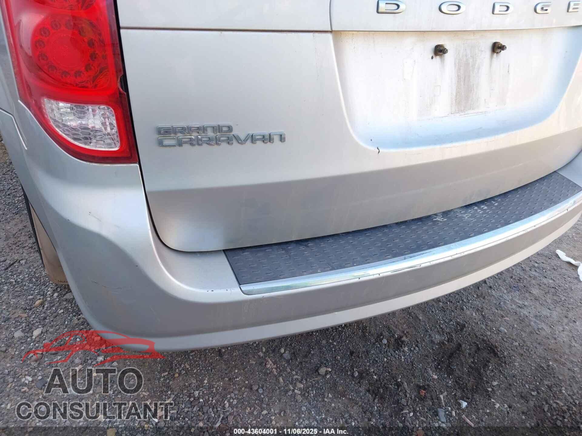 DODGE GRAND CARAVAN 2012 - 2C4RDGCGXCR198612